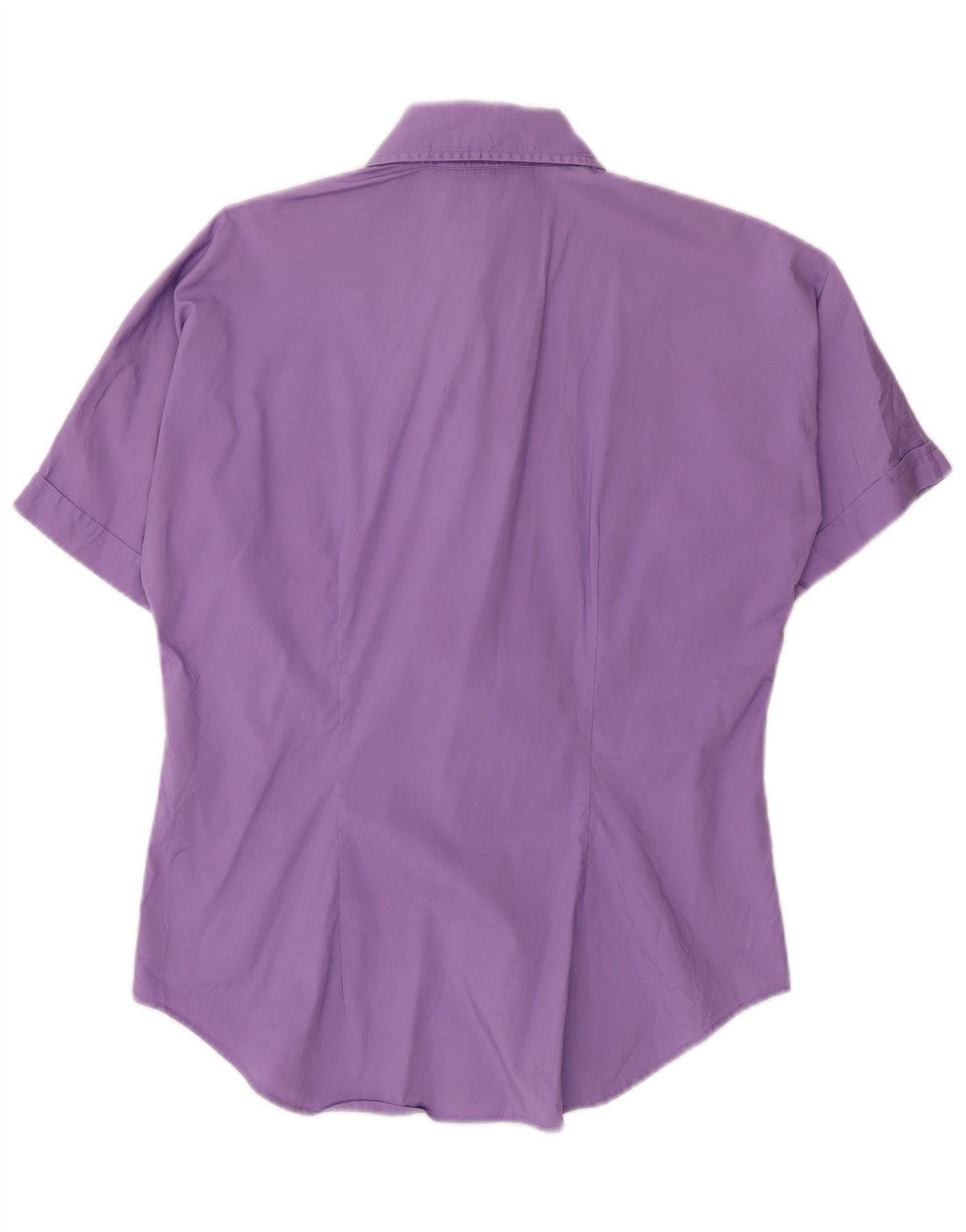 Ralph Lauren Womens Short Sleeve Shirt US 8 Medium Purple Size XS / US 0-2 / IT 36-38 - 2 Thumbnail