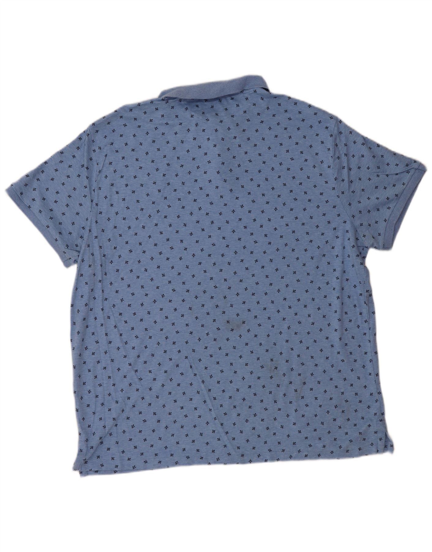 Polo Ralph Lauren Mens Custom Slim Fit Polo Shirt 2XL Blue Spotted Size US XL / EU 56 / 4 - 2 Thumbnail