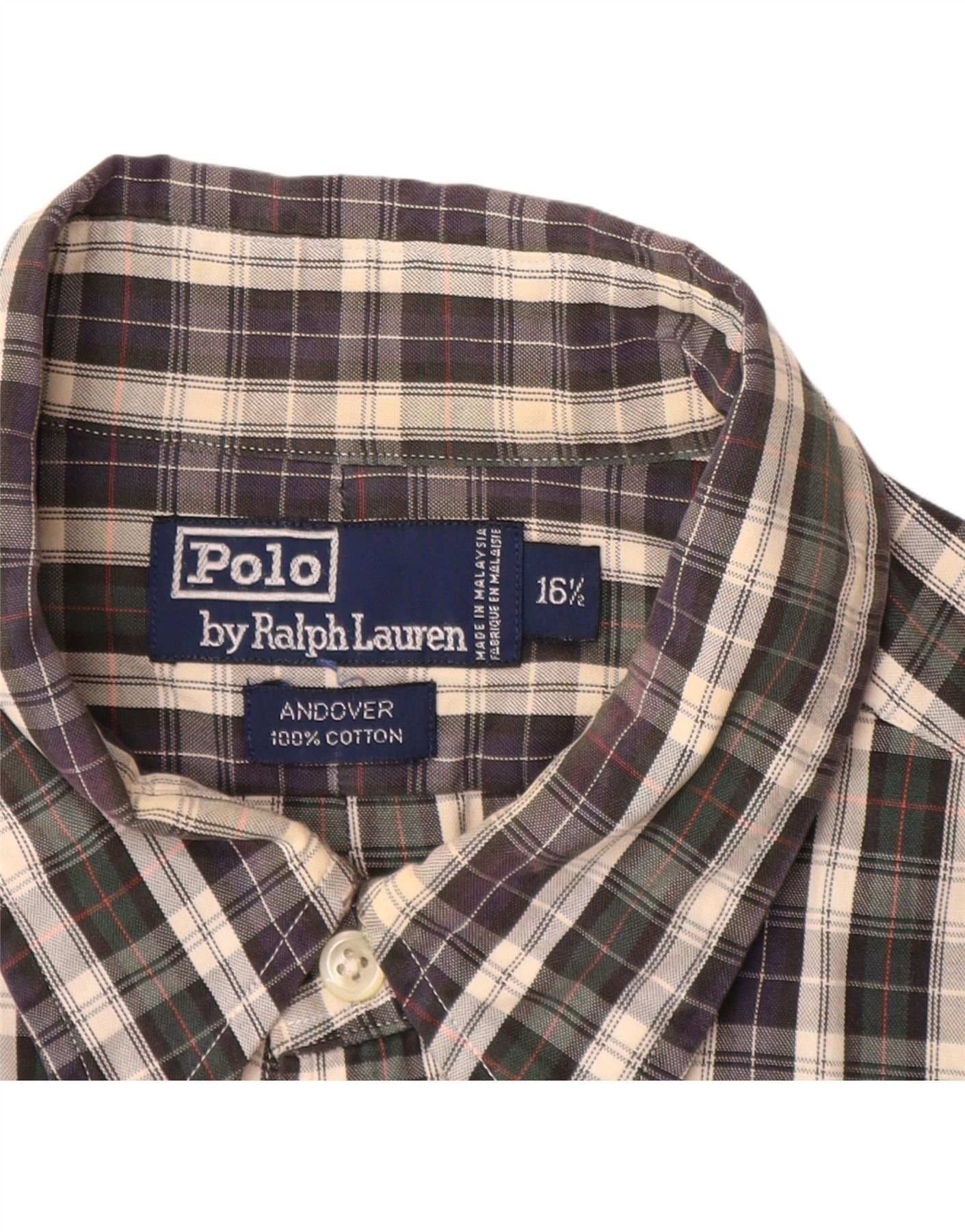 Polo Ralph Lauren Mens Andover Shirt 16 1/2 Large Multicoloured Check Size US L / EU 52-54 / 3 - 3 Thumbnail