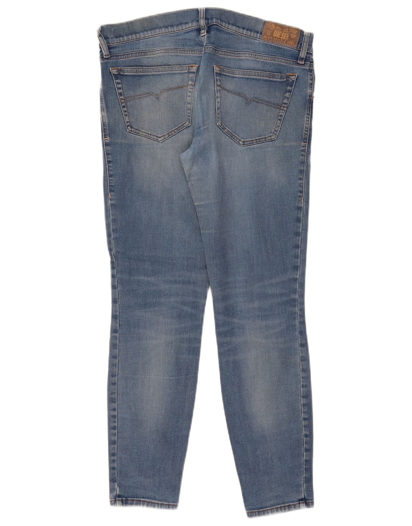 Diesel Womens Skinny Jeans W30 L28 Blue Cotton Size 42" / US 20 - 2 Thumbnail