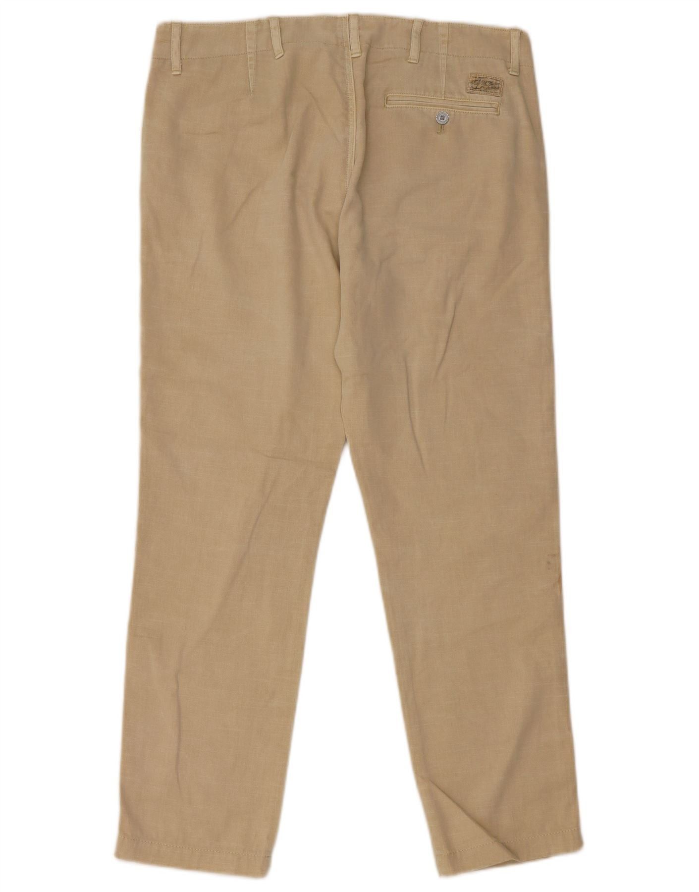 Polo Ralph Lauren Womens Boyfriend Chino Trousers US 6 Medium W32 L27 Beige Size 26" / US 2 / IT 38 - 2 Thumbnail