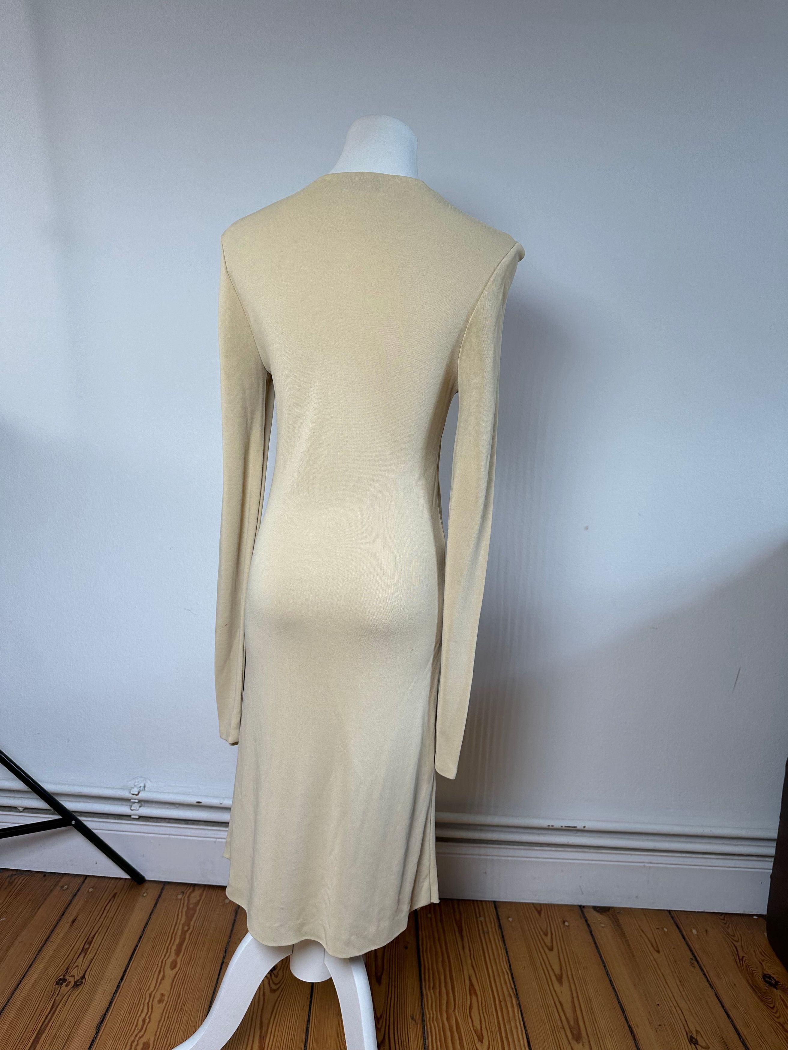 Gucci Vintage Viscose Dress M Beige Size S / US 4 / IT 40 - 3 Thumbnail