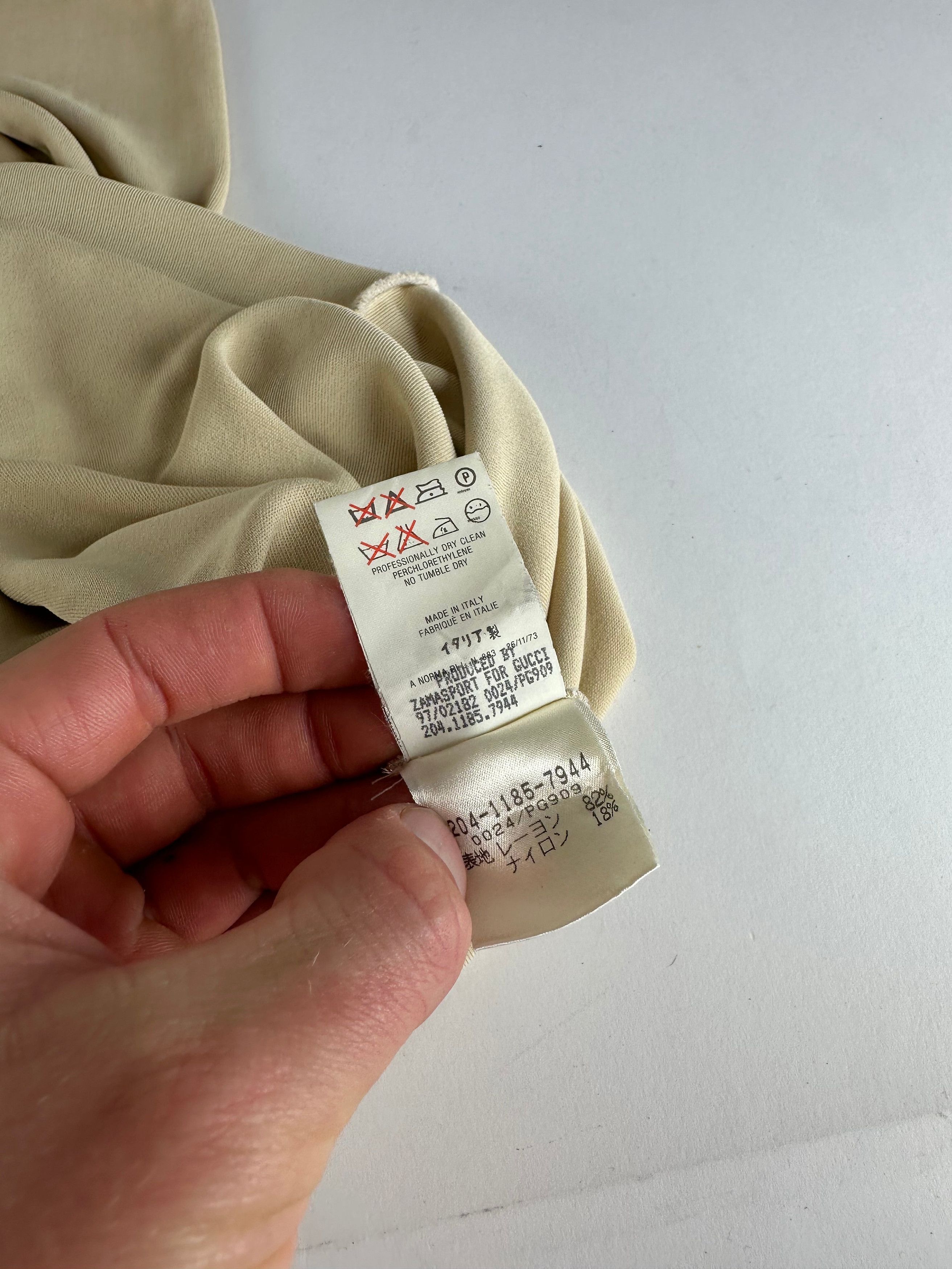 Gucci Vintage Viscose Dress M Beige Size S / US 4 / IT 40 - 11 Thumbnail