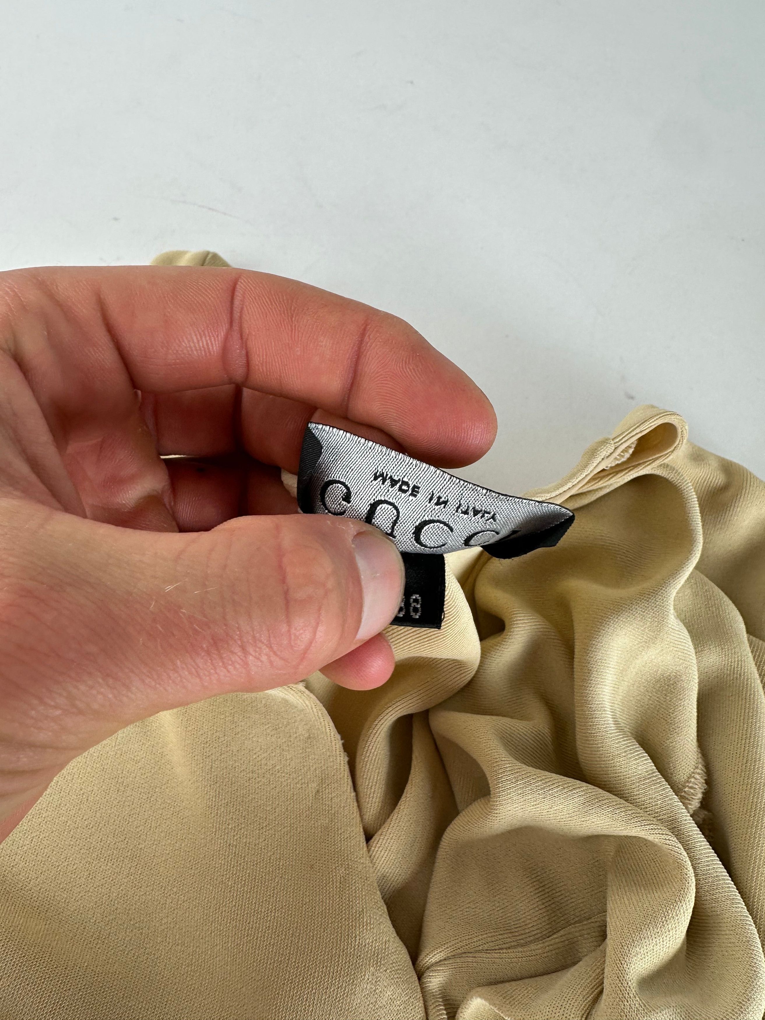 Gucci Vintage Viscose Dress M Beige Size S / US 4 / IT 40 - 12 Thumbnail