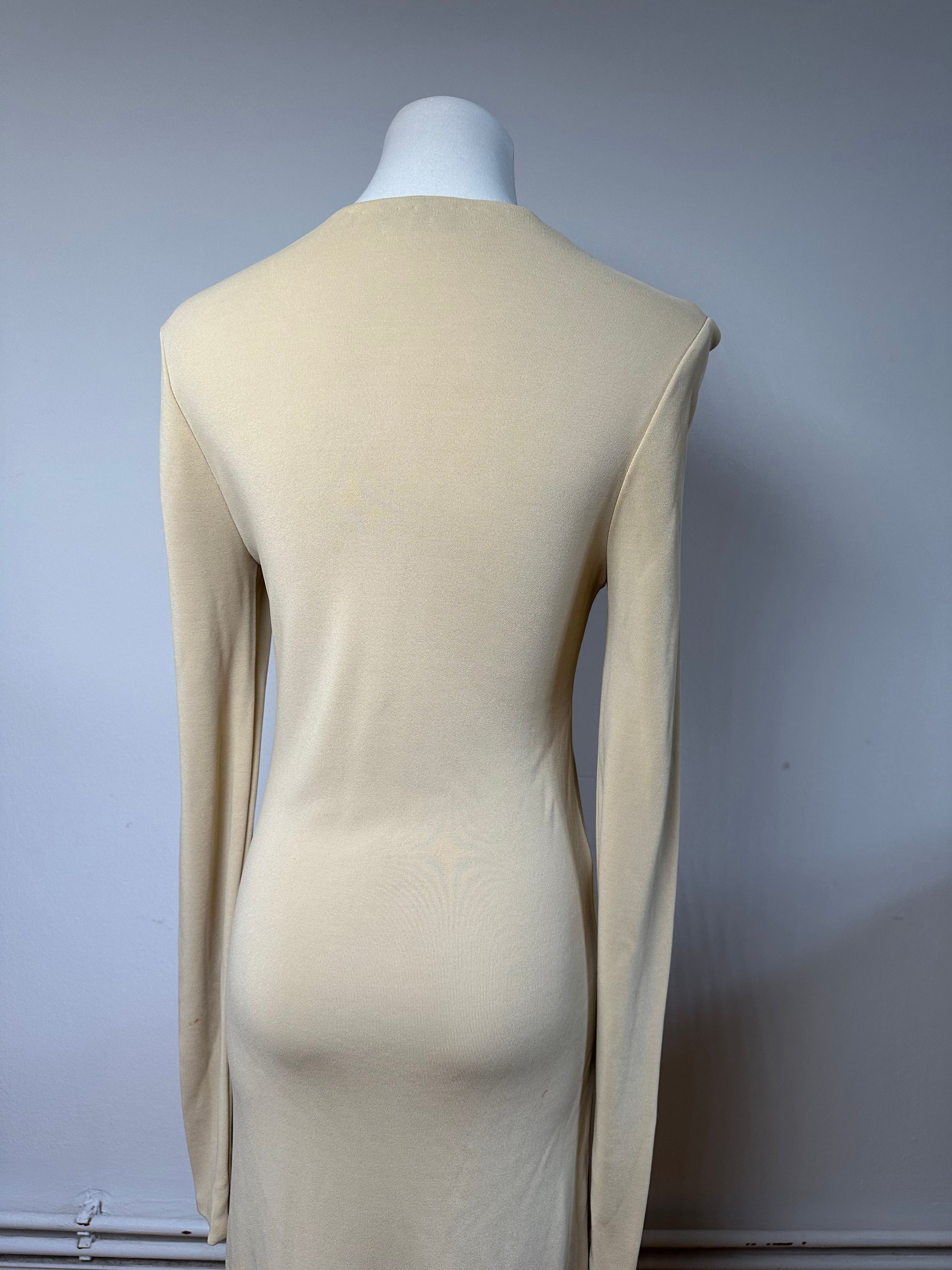 Gucci Vintage Viscose Dress M Beige Size S / US 4 / IT 40 - 15 Thumbnail