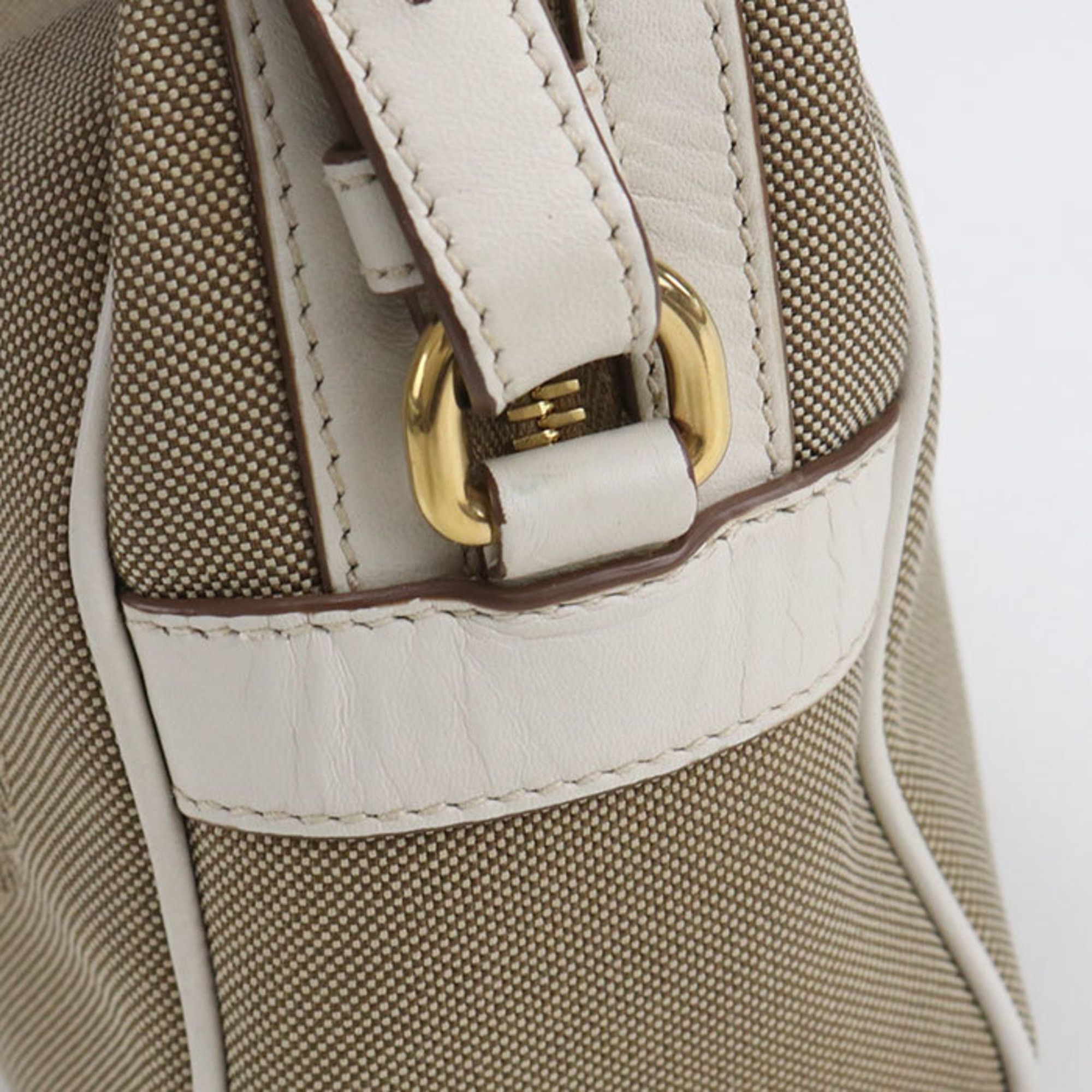 Prada Prada Crossbody Shoulder Bag 1BH089 Logo Jacquard Women's Beige Size ONE SIZE - 7 Thumbnail