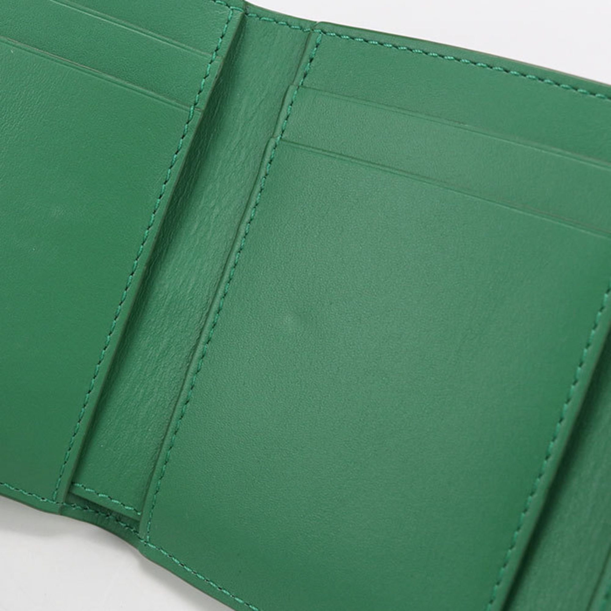 Loewe LOEWE Trifold Wallet with Anagram, Women's, Green Size ONE SIZE - 4 Thumbnail