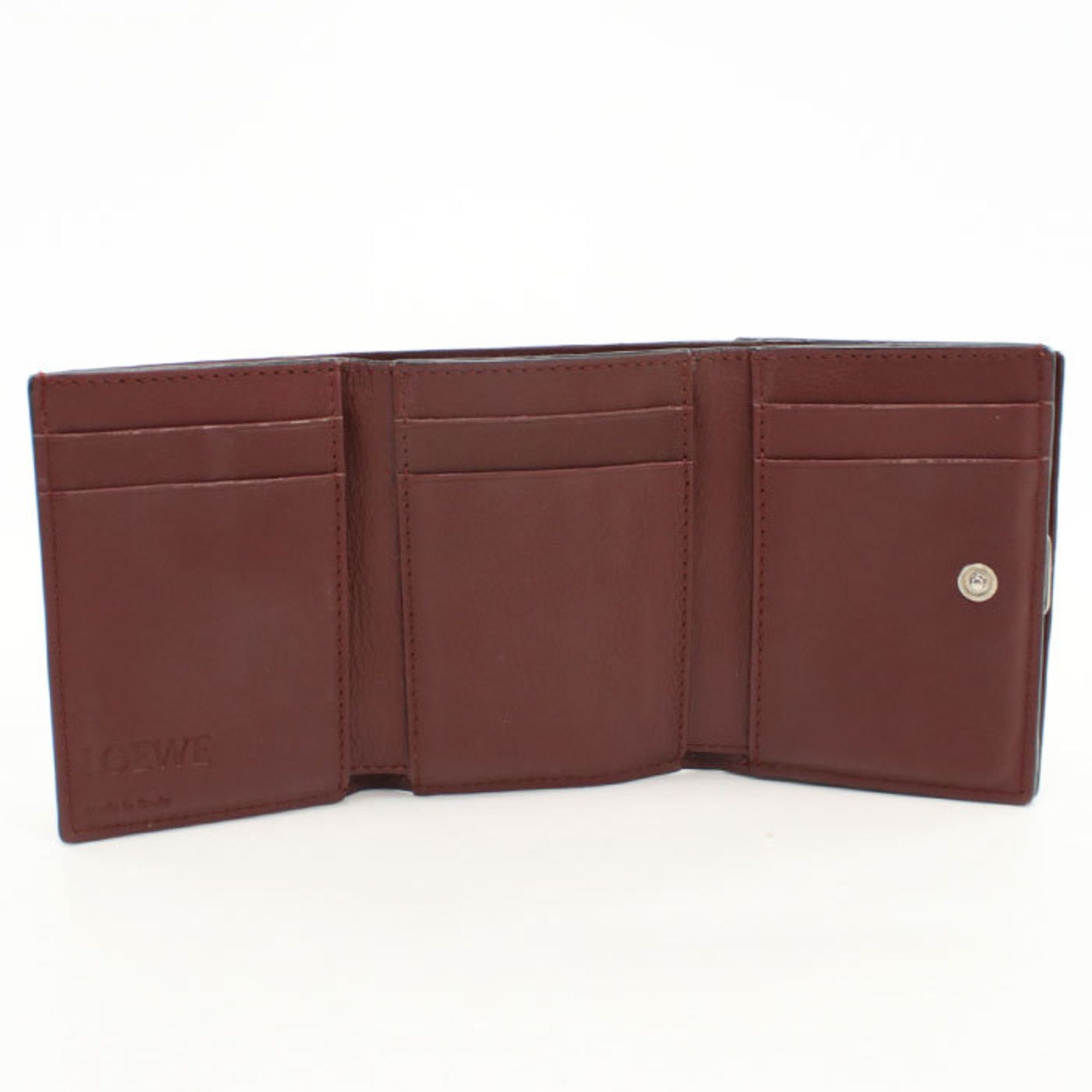 Loewe LOEWE Tri-fold Wallet C821TR2X16 Anagram Women's Wine Red Size ONE SIZE - 3 Thumbnail