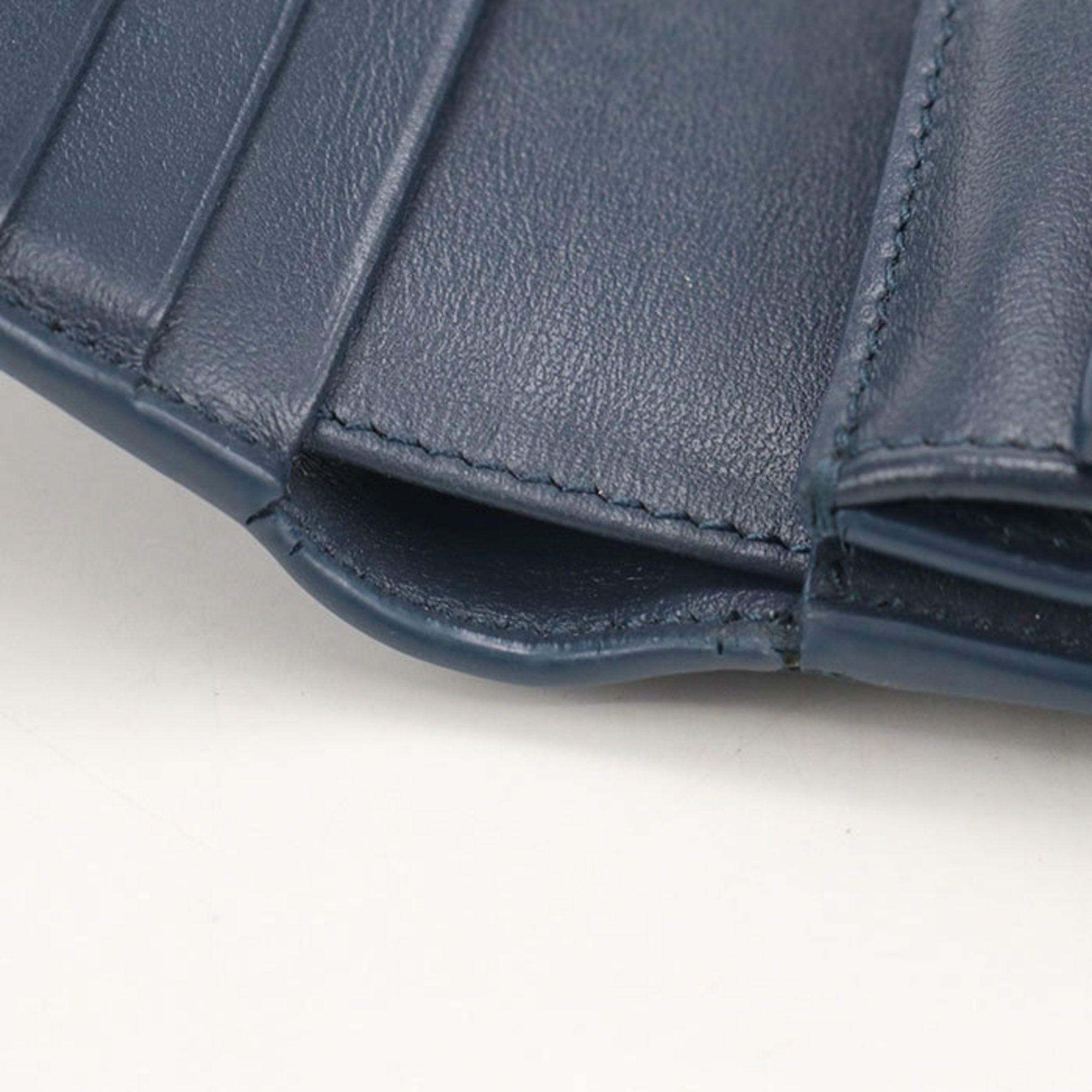 Celine CELINE Triomphe Small Flap Wallet in Navy Size ONE SIZE - 8 Thumbnail