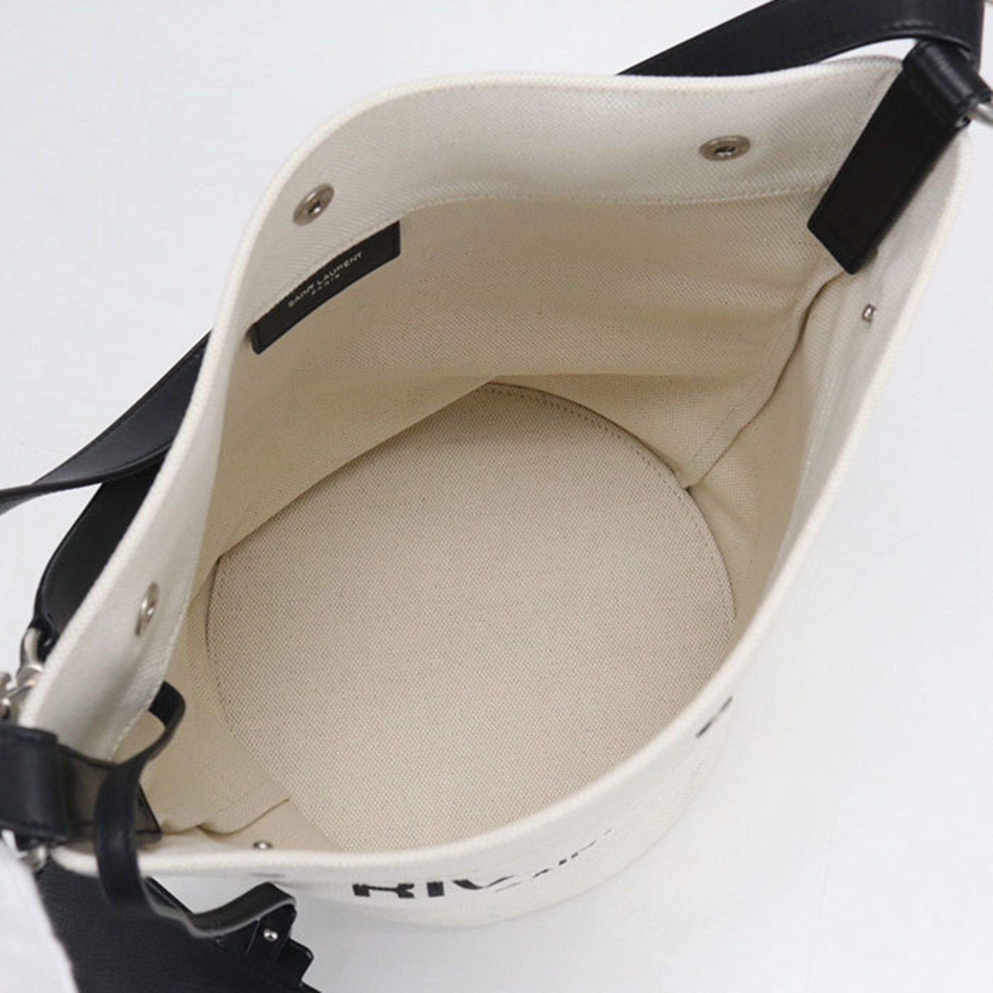 Saint Laurent Paris SAINT LAURENT Shoulder Bag 669299 FAAAZ 9024 Bucket 2-Way Rive Gauche Women's White Size ONE SIZE - 3 Thumbnail