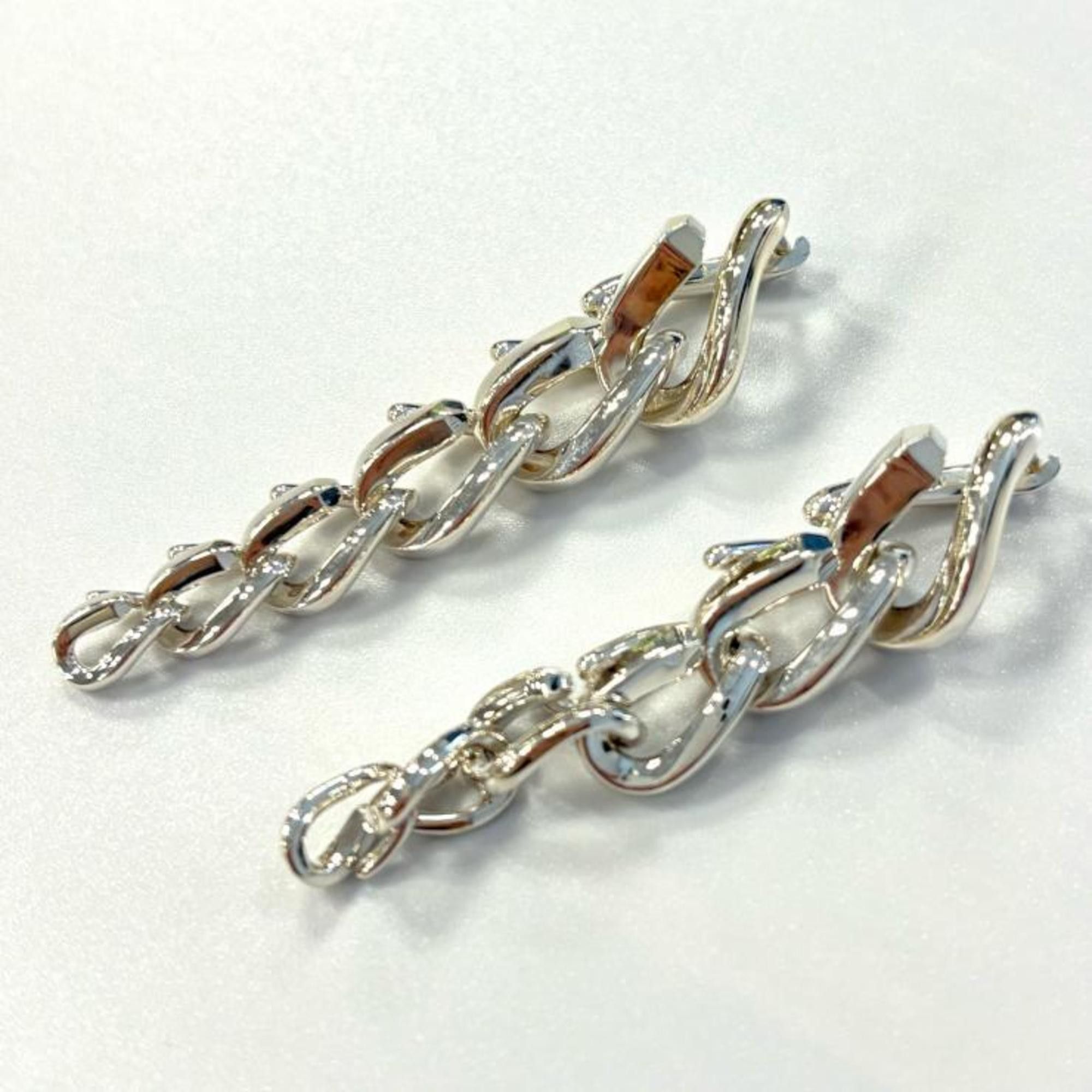 Tiffany & Co. Tiffany & Co. Forged Drop Link Earrings 72549899 in High Polished Sterling Silver (Ag925) Size ONE SIZE - 2 Thumbnail