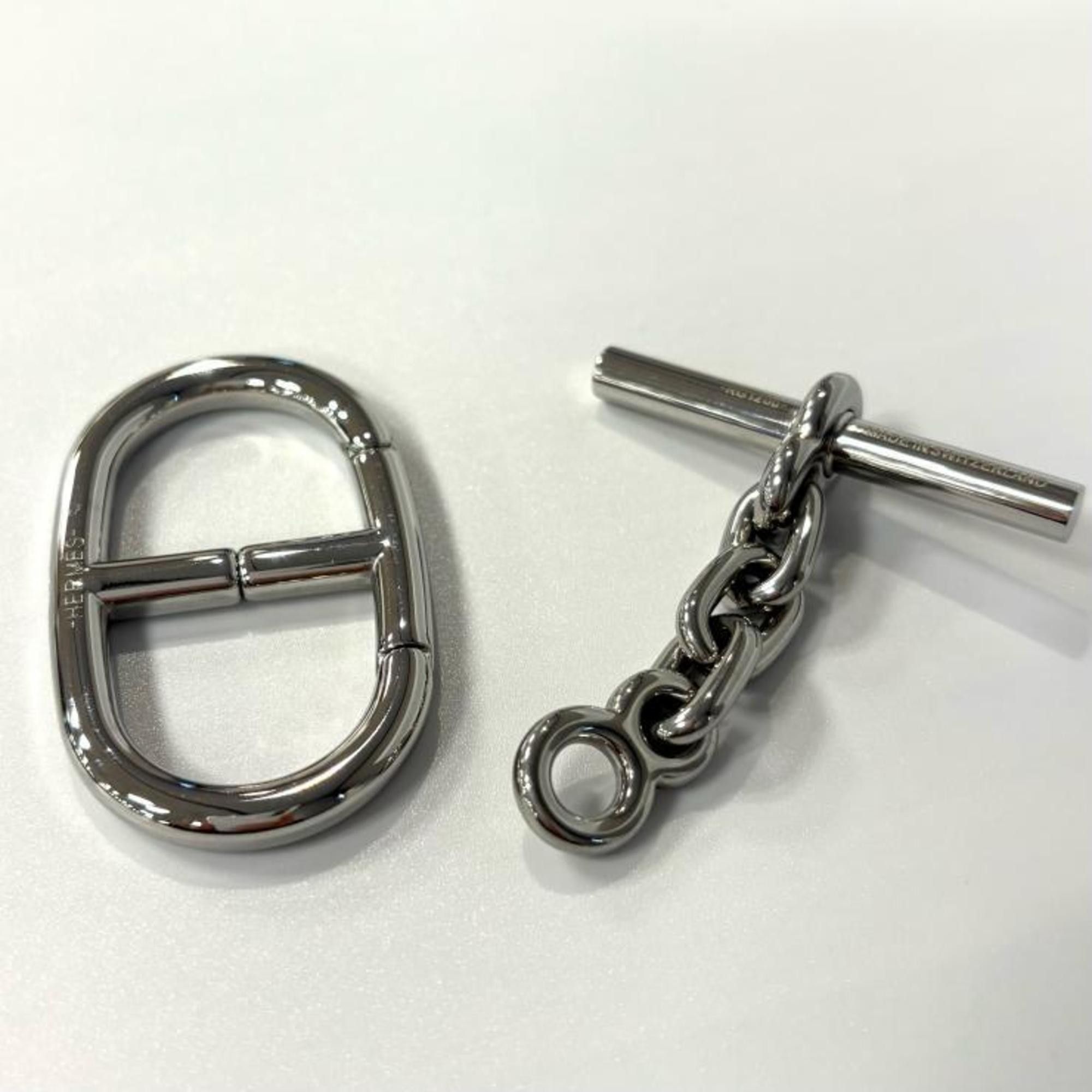 Hermes HERMES Chaine d'Ancre Silver Key Ring with Rhodium Charm Size ONE SIZE - 5 Thumbnail