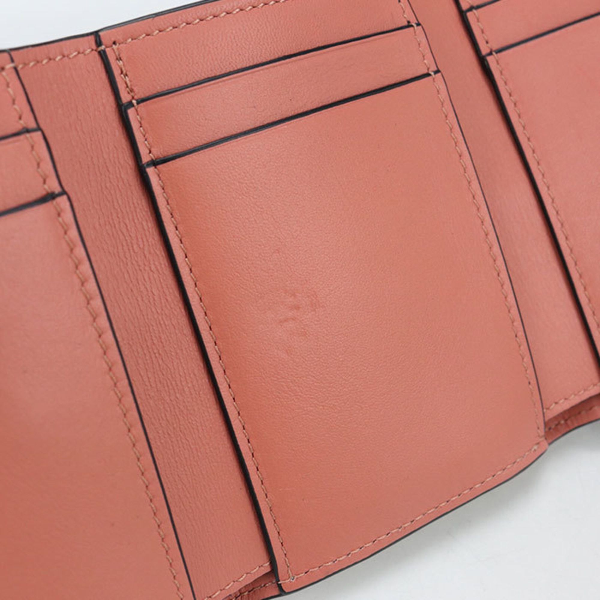 Loewe LOEWE Tri-fold Wallet C660TR2X01 Anagram Women's Beige Size ONE SIZE - 5 Thumbnail