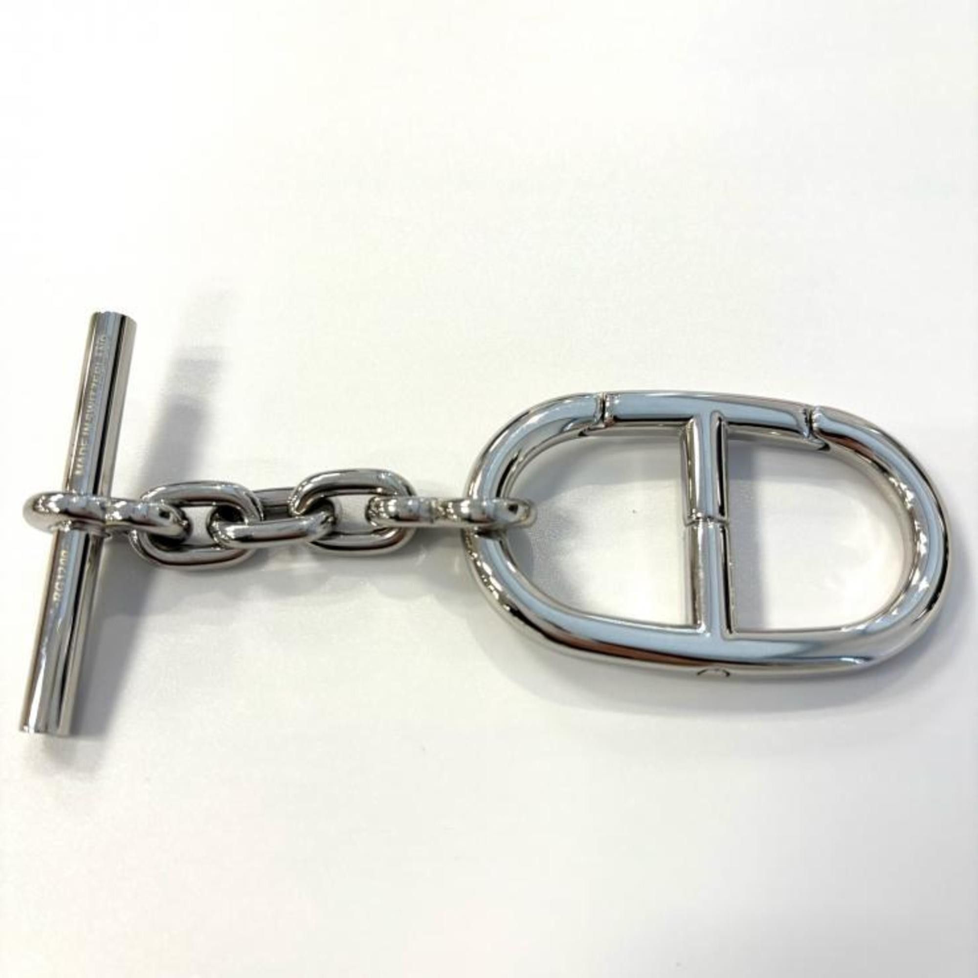 Hermes Hermes Chaine d'Ancre Silver Rhodium Charm Key Ring Size ONE SIZE - 2 Thumbnail
