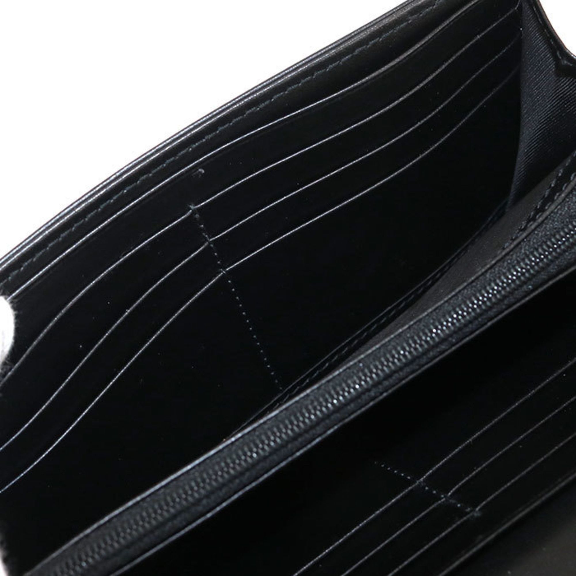 Gucci GUCCI Continental Wallet with Double G, Black, 443436, Women's Size ONE SIZE - 4 Thumbnail