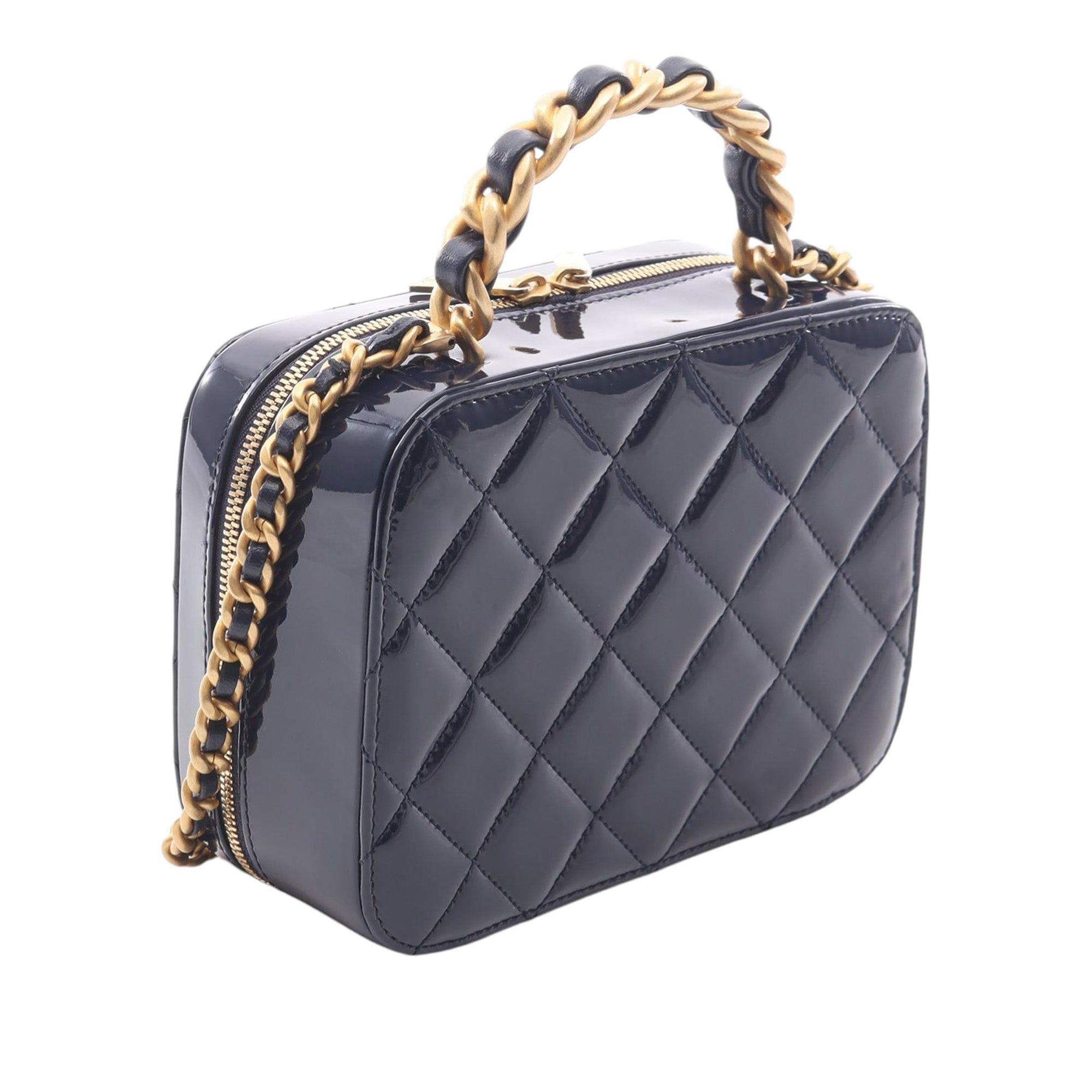 Chanel CC Quilted Patent Vanity Case Size ONE SIZE - 2 Thumbnail