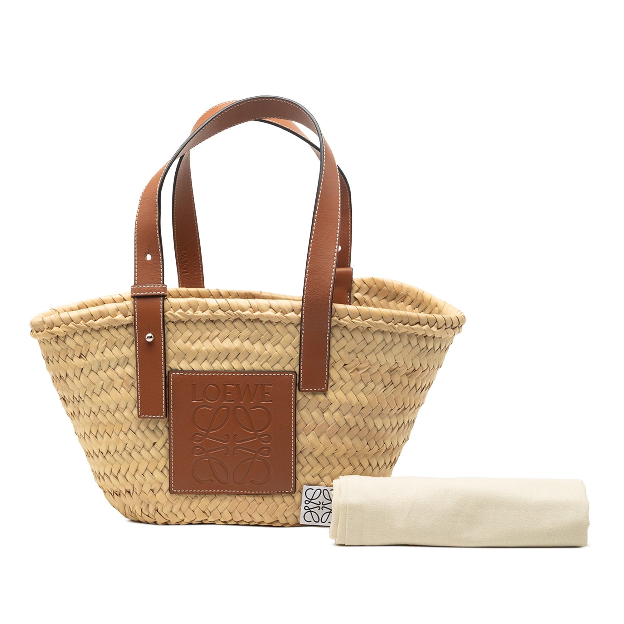 Loewe Small Raffia Anagram Basket Tote Size ONE SIZE - 8 Thumbnail