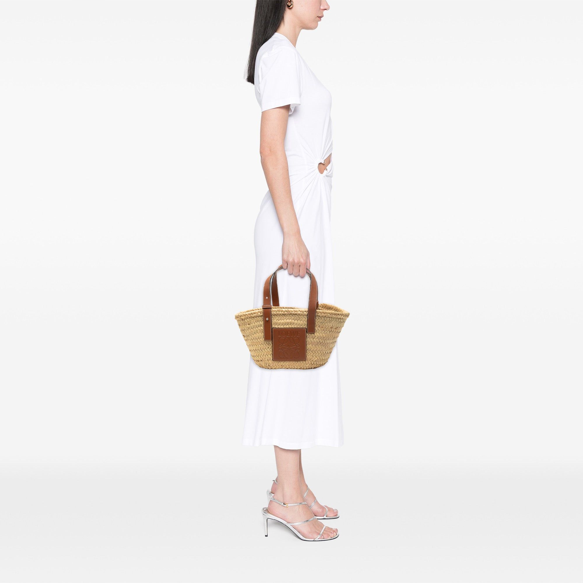 Loewe Small Raffia Anagram Basket Tote Size ONE SIZE - 7 Thumbnail