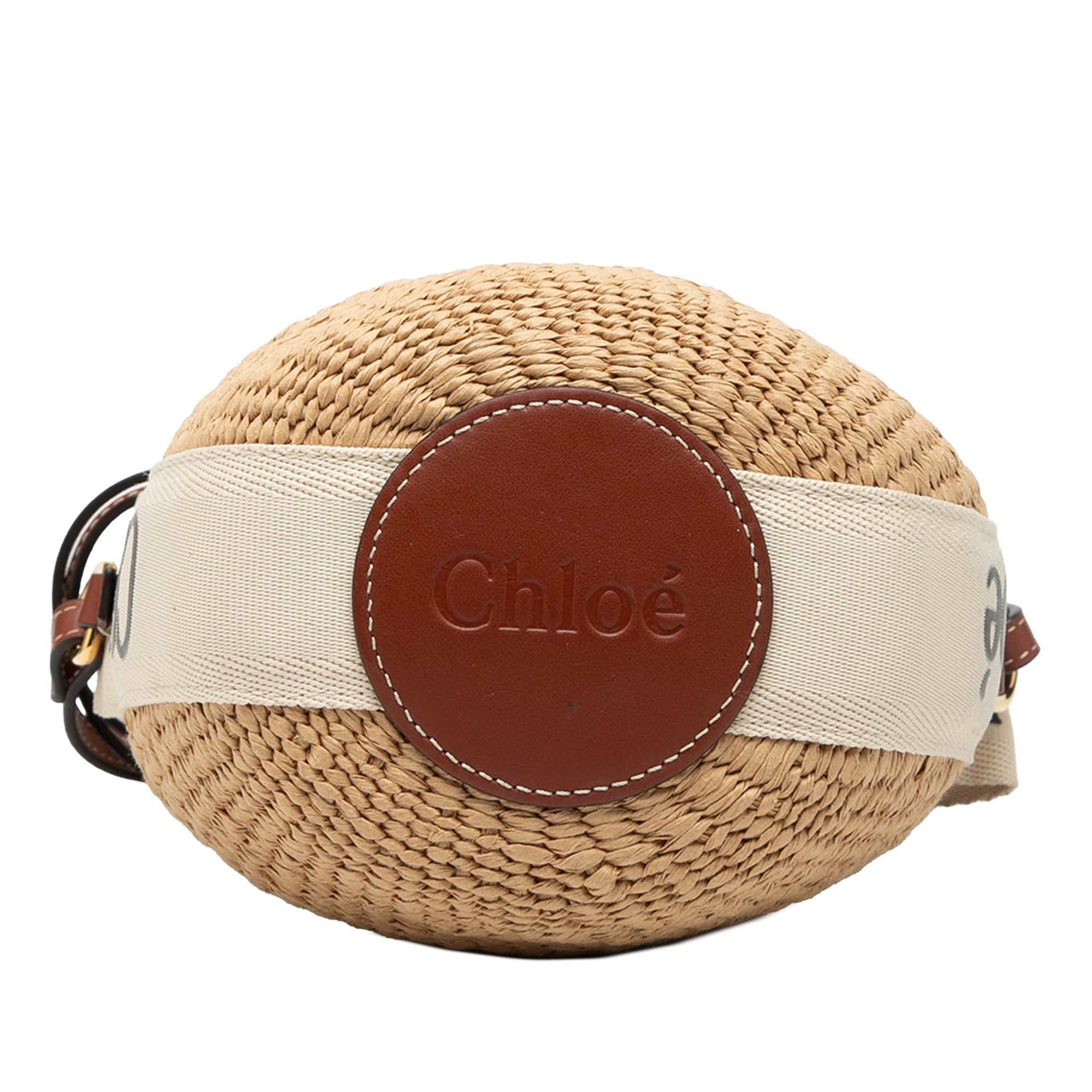 Chloe Small Raffia Woody Basket Bag Size ONE SIZE - 3 Thumbnail
