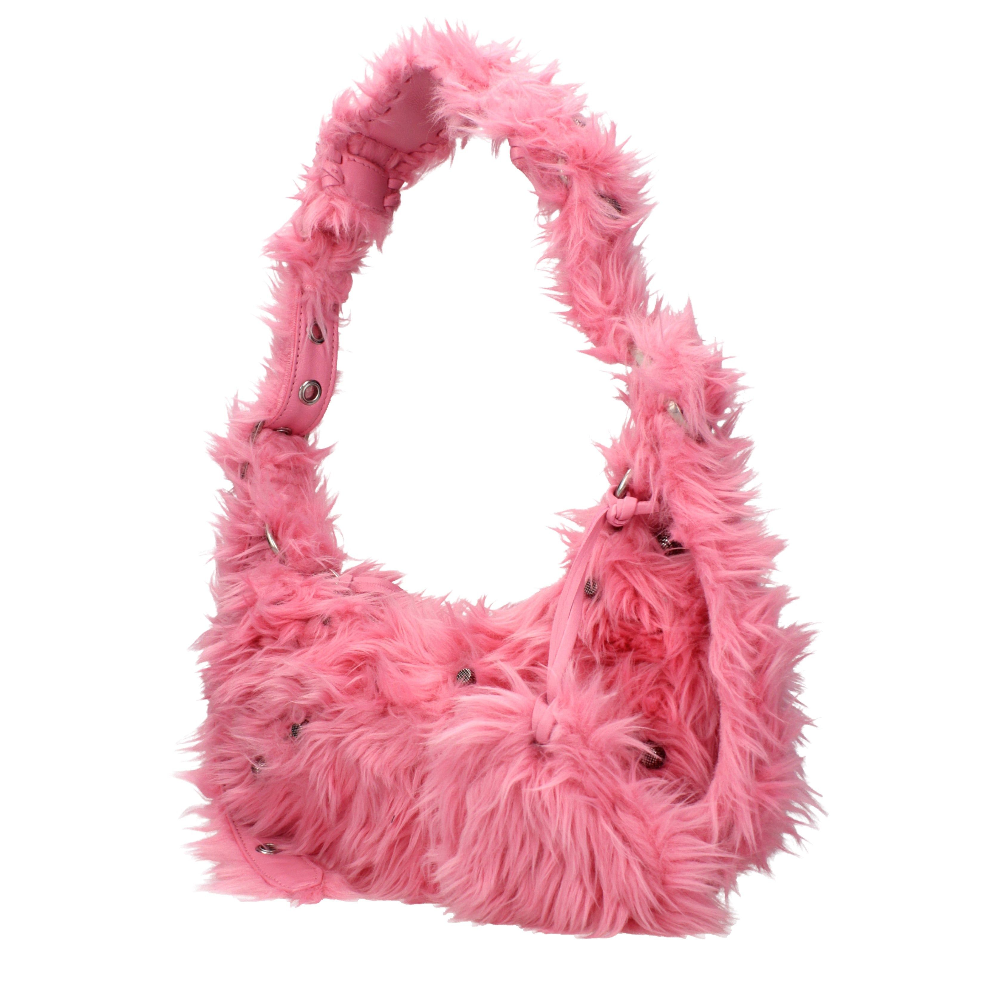 Balenciaga Balenciaga Shoulder Bags Women Eco Fur Pink Size ONE SIZE - 2 Thumbnail