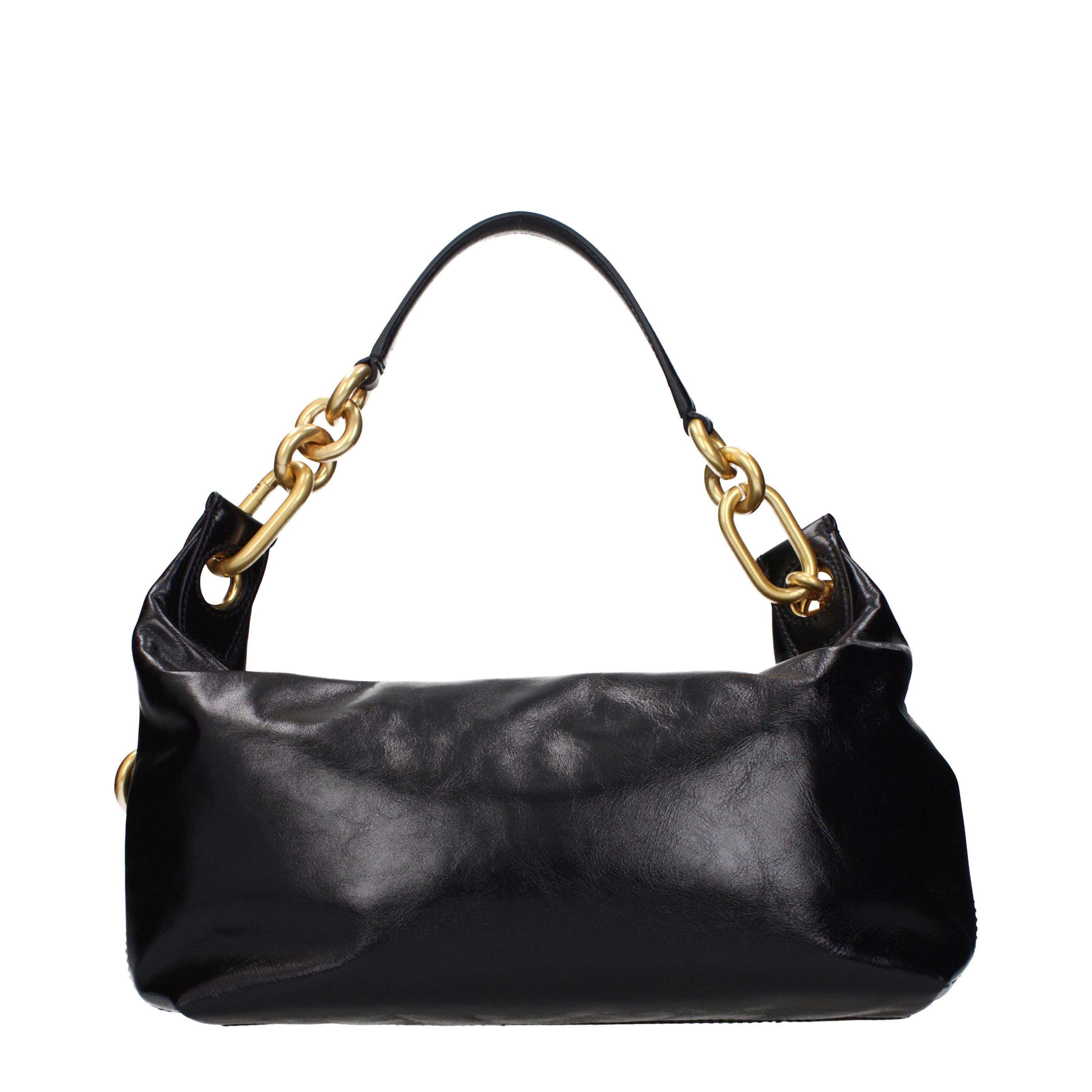 Balmain Balmain Shoulder Bags Women Leather Black Size ONE SIZE - 3 Thumbnail