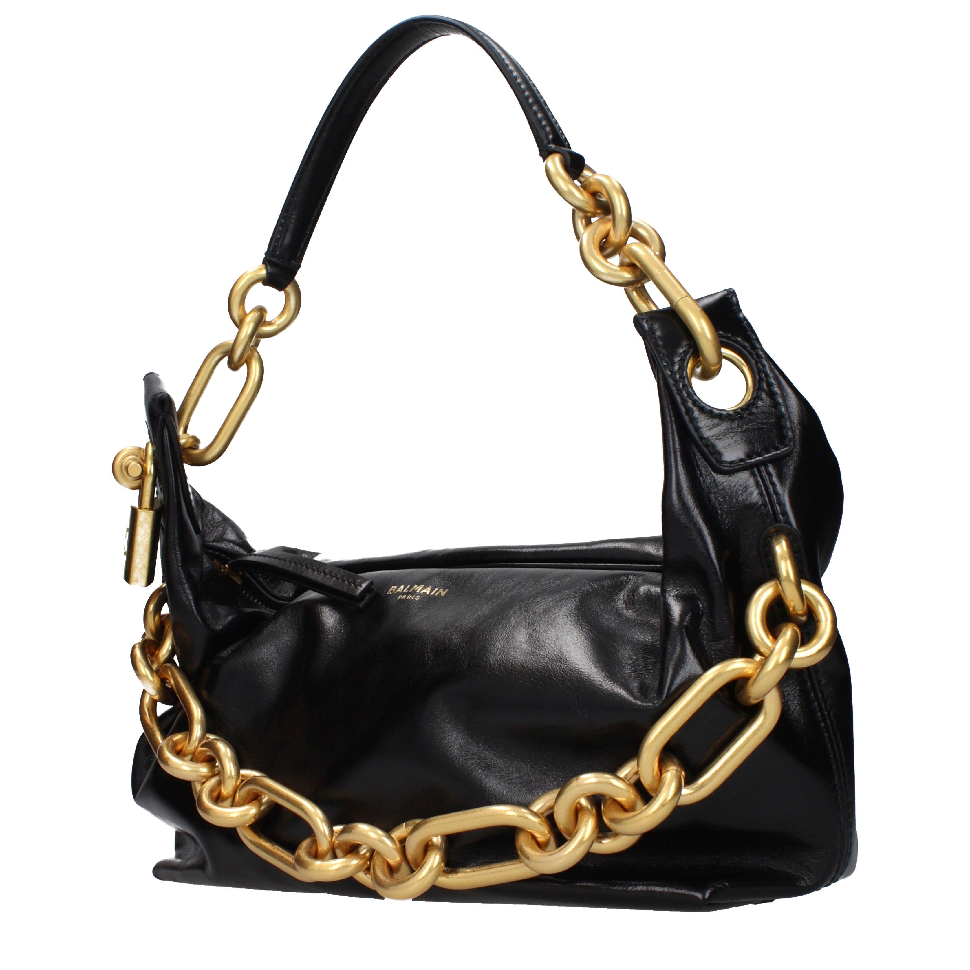 Balmain Balmain Shoulder Bags Women Leather Black Size ONE SIZE - 2 Thumbnail