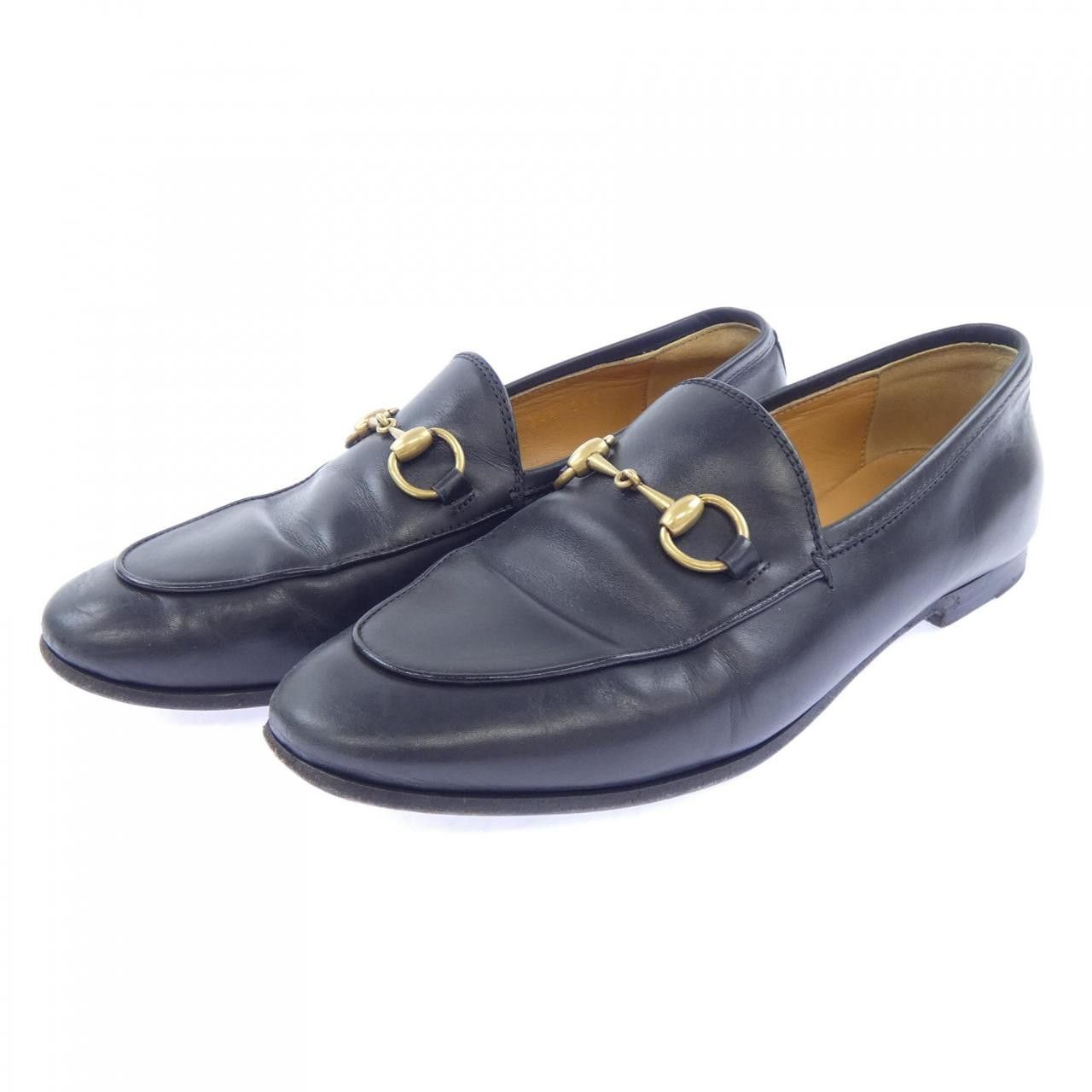Gucci Gucci Gucci Jordaan Leather Loafers Leather Shoes 404069BLM00 DUTY FREE for USA Size ONE SIZE - 3 Thumbnail