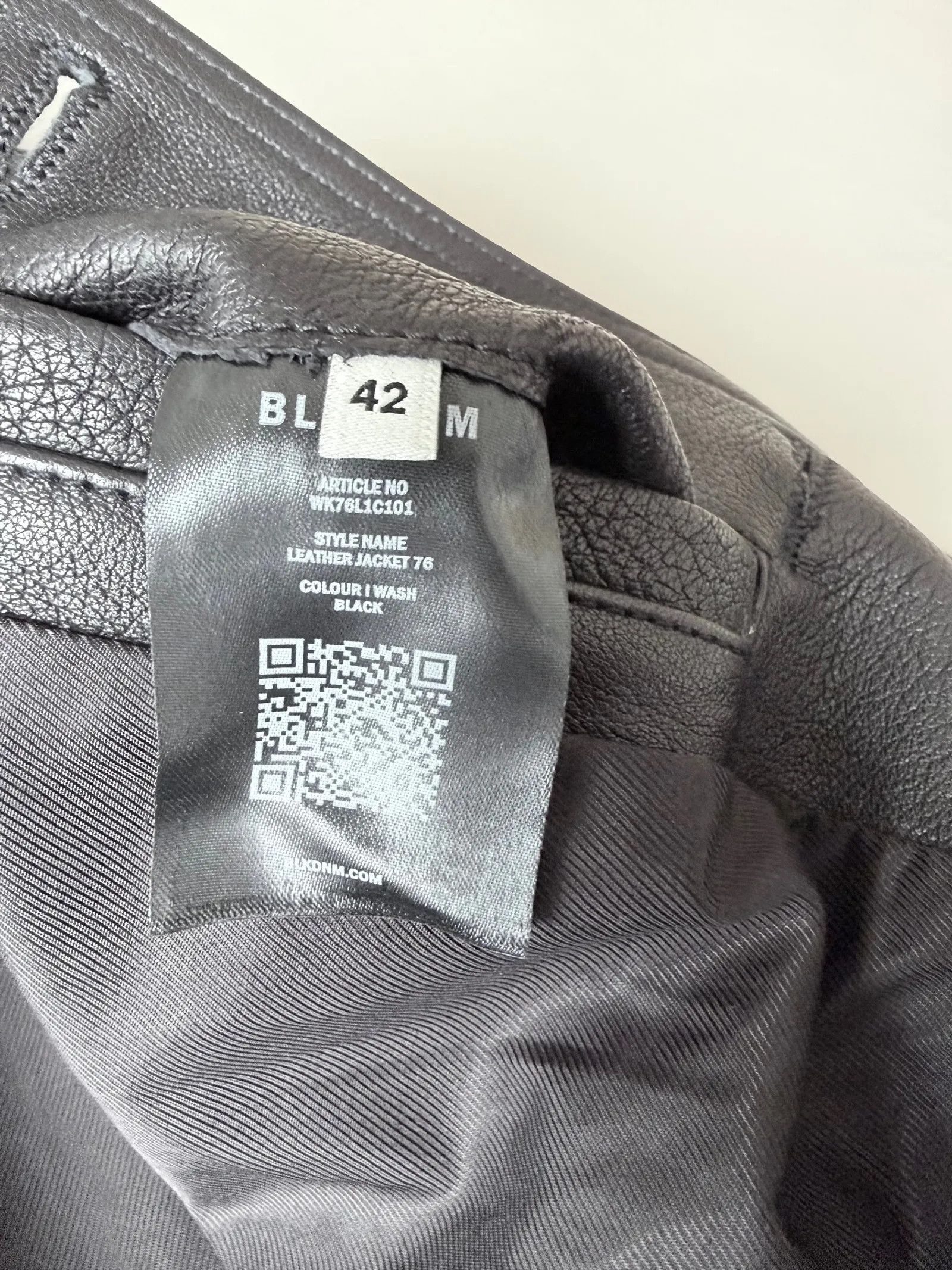Blk Dnm Blk Dnm Leather Jacket 76 Leather Jacket Size M / US 6-8 / IT 42-44 - 6 Thumbnail