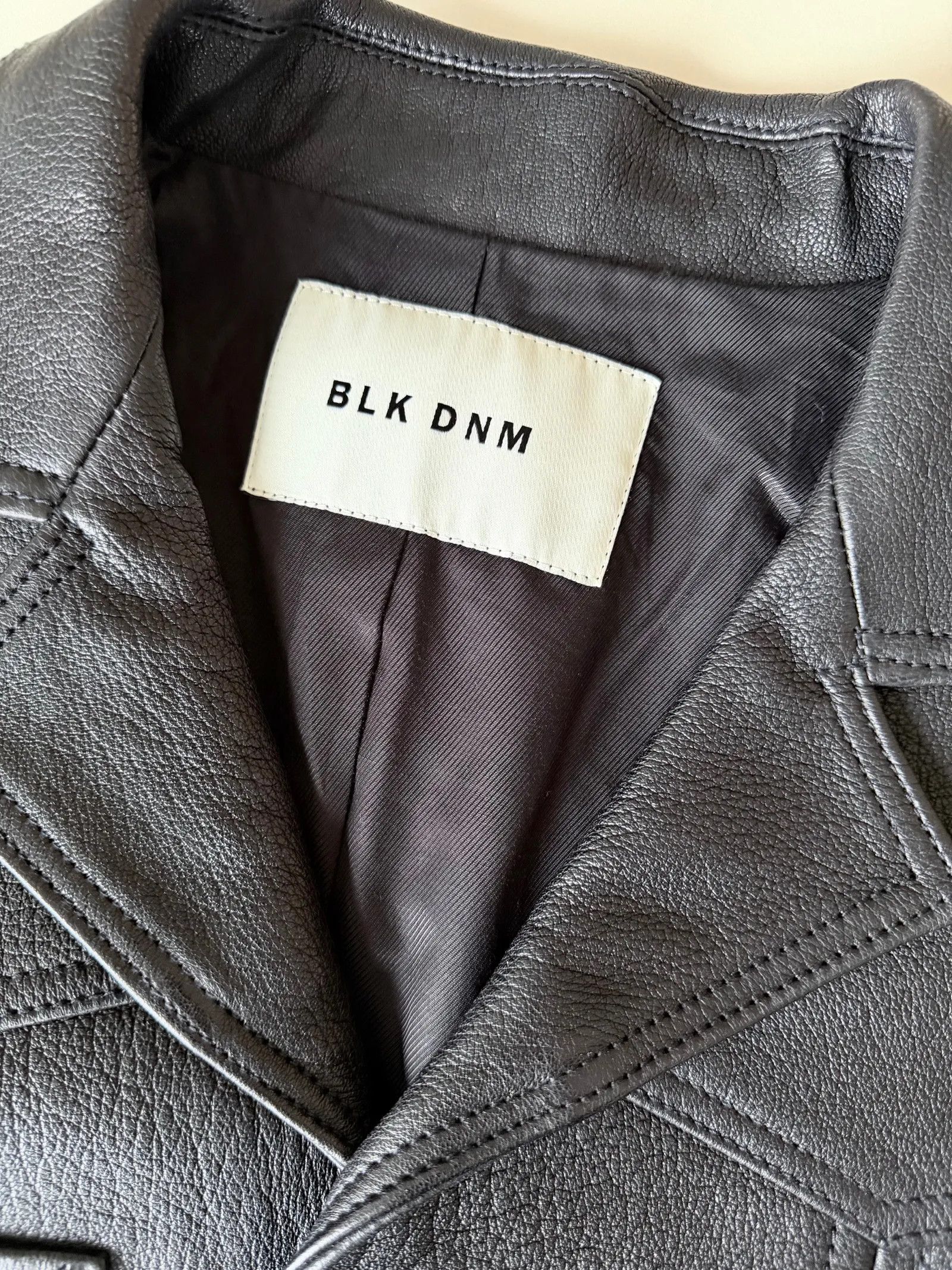 Blk Dnm Blk Dnm Leather Jacket 76 Leather Jacket Size M / US 6-8 / IT 42-44 - 2 Thumbnail