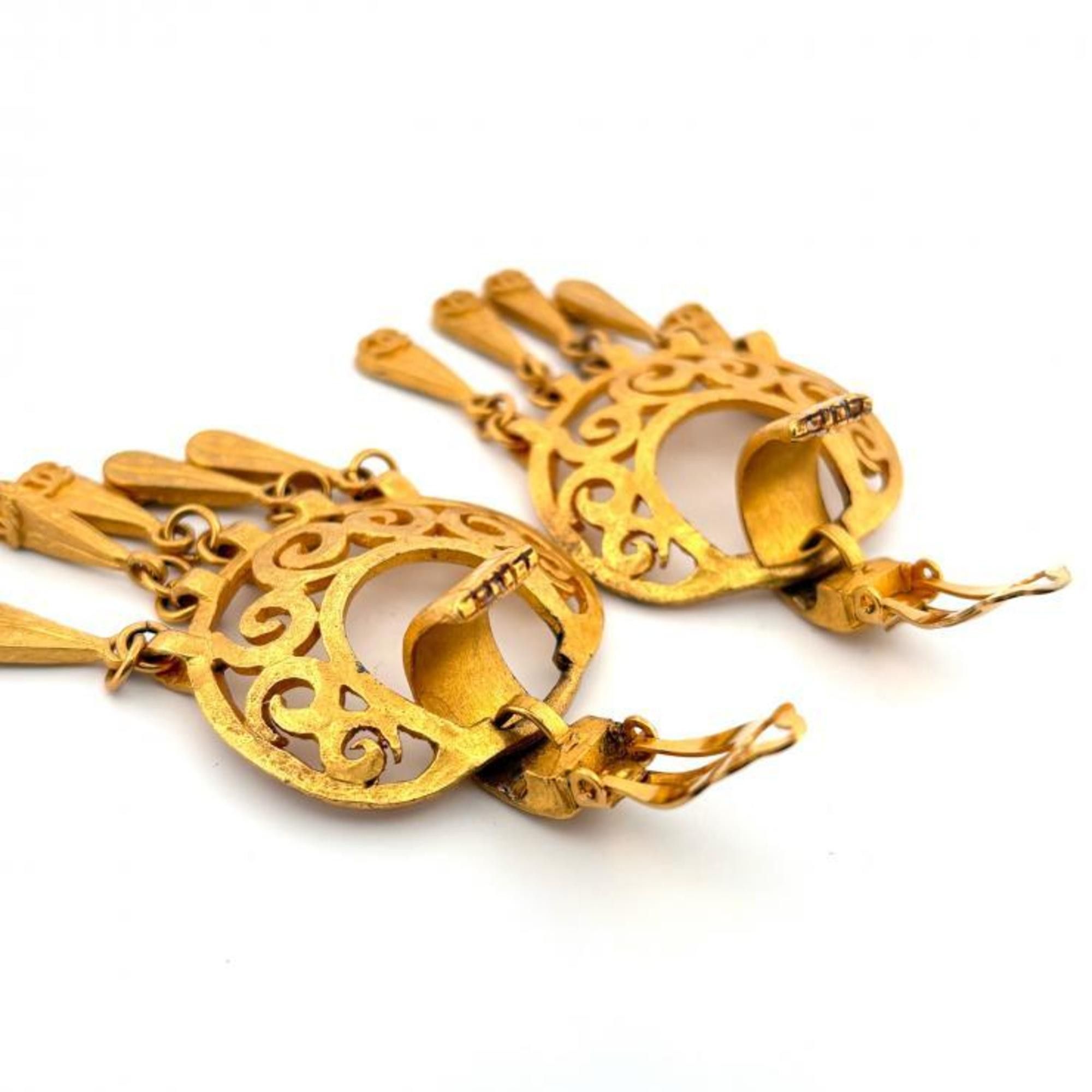 Chanel CHANEL 95P Coco Mark Earrings Vintage 1995 GP Gold Chanel Size ONE SIZE - 6 Thumbnail