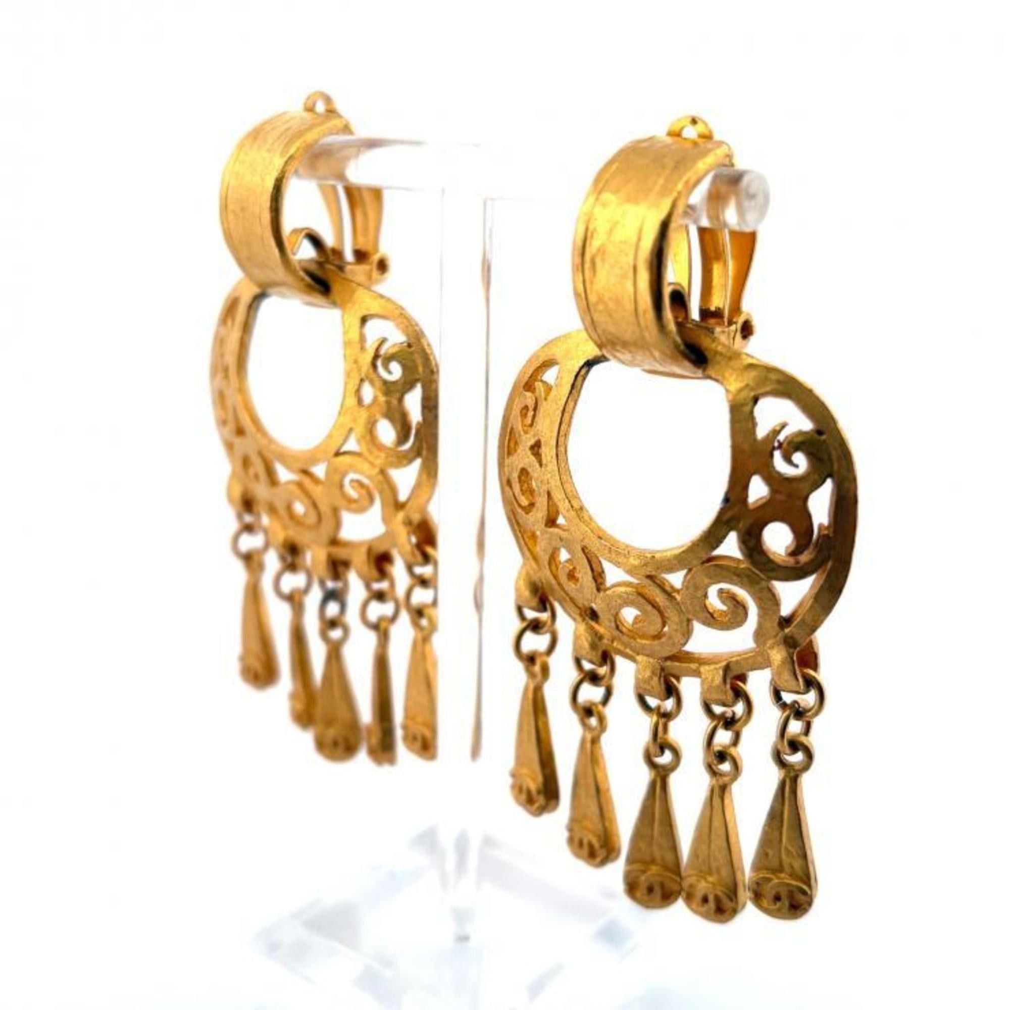 Chanel CHANEL 95P Coco Mark Earrings Vintage 1995 GP Gold Chanel Size ONE SIZE - 2 Thumbnail