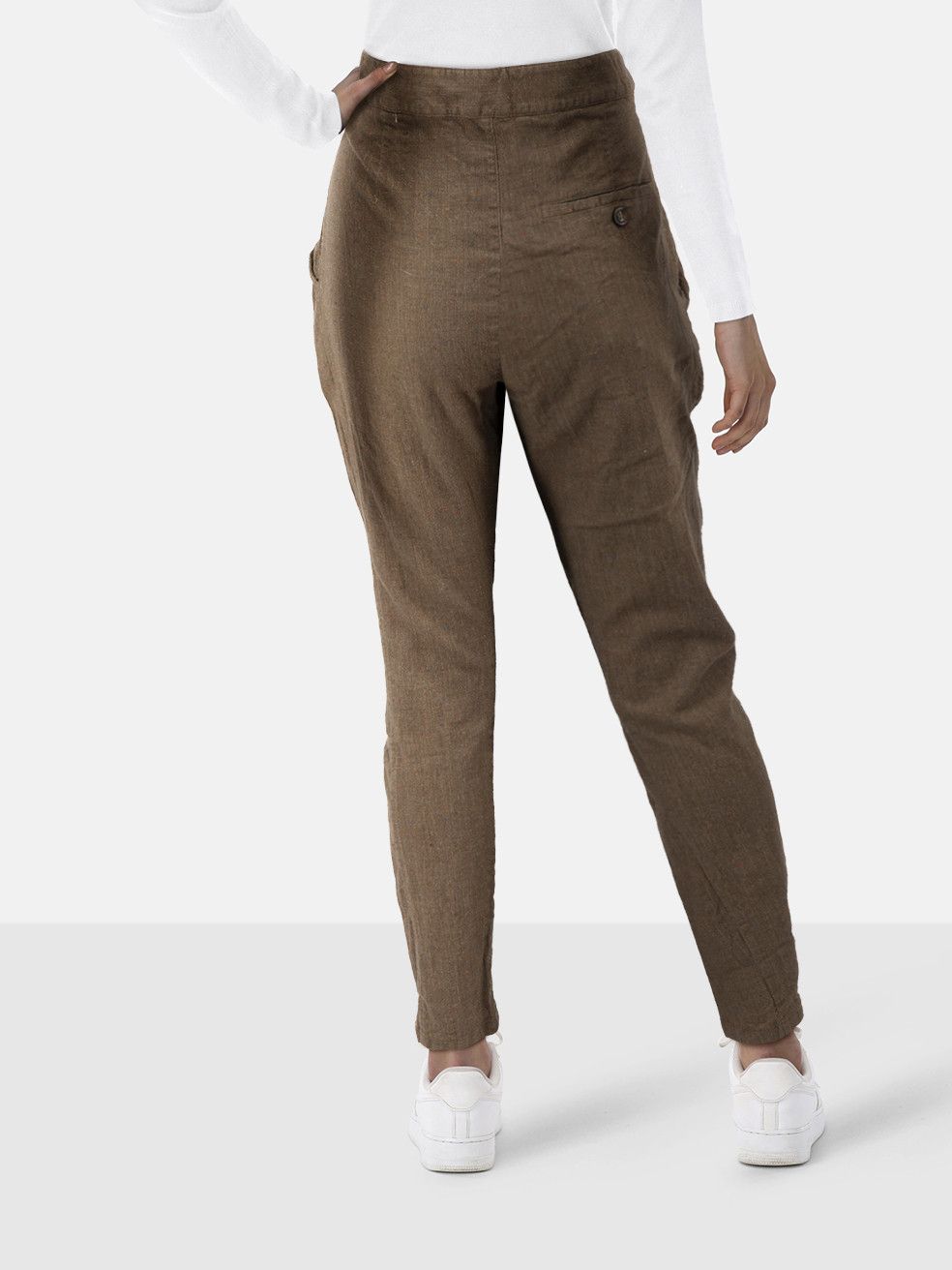 Vivienne Westwood Brown Wool Skinny Trousers Size 34" / US 12 / IT 48 - 2 Thumbnail