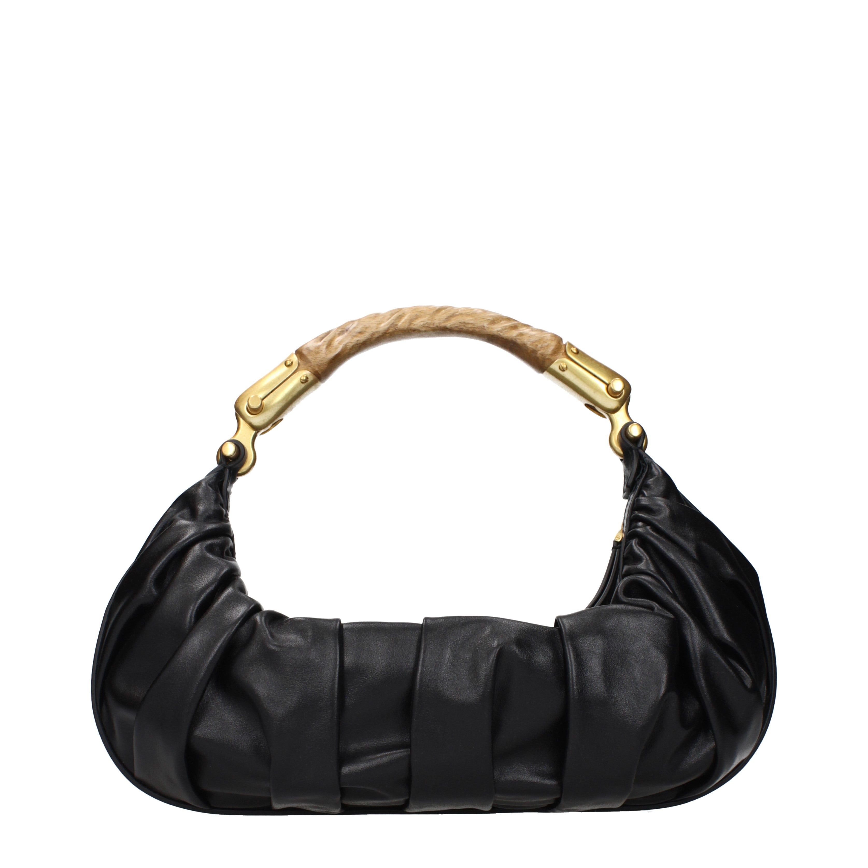 Balmain Balmain Handbags Women Leather Black Size ONE SIZE - 3 Thumbnail