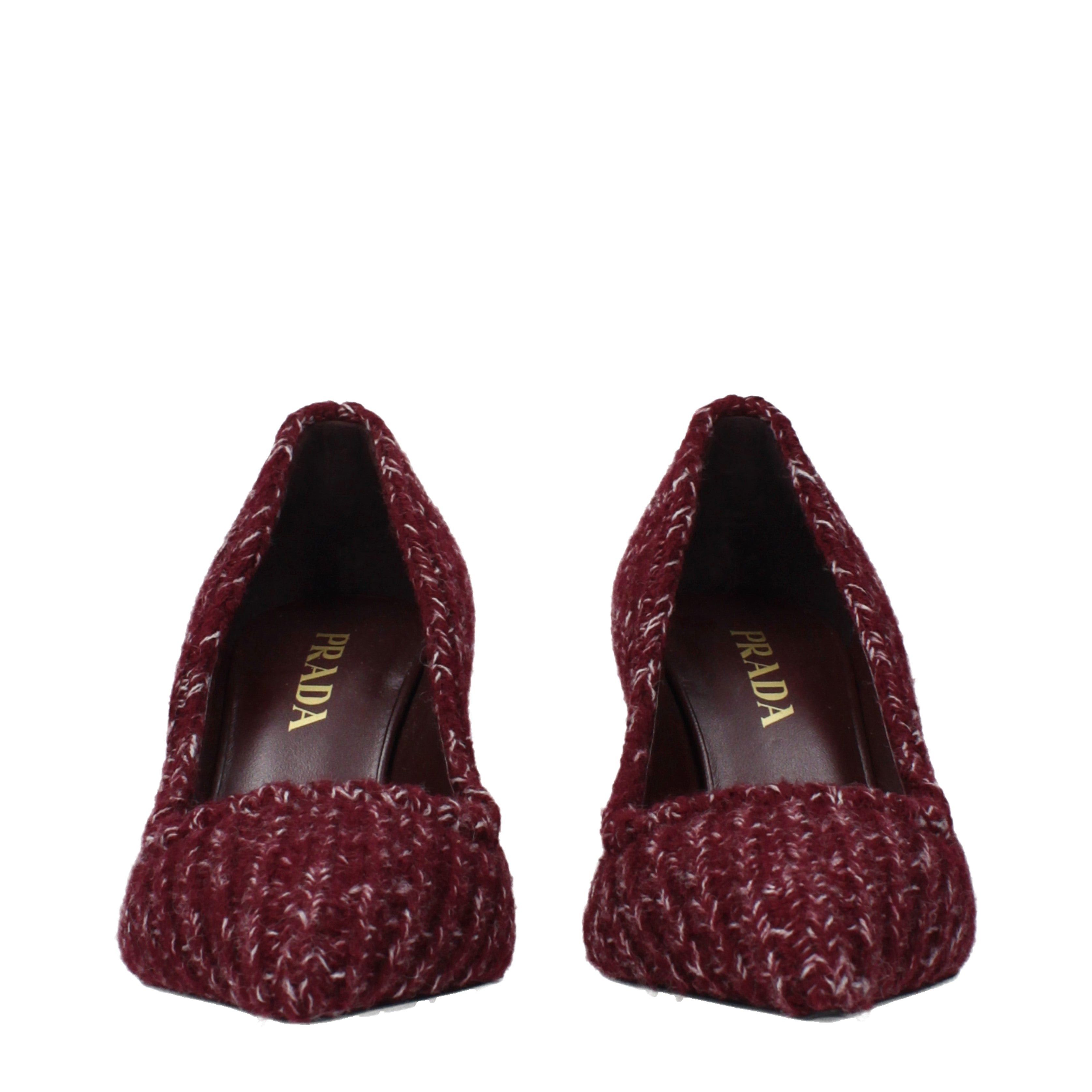 Prada Prada Pumps Women Fabric Red/Purple Size ONE SIZE - 3 Thumbnail