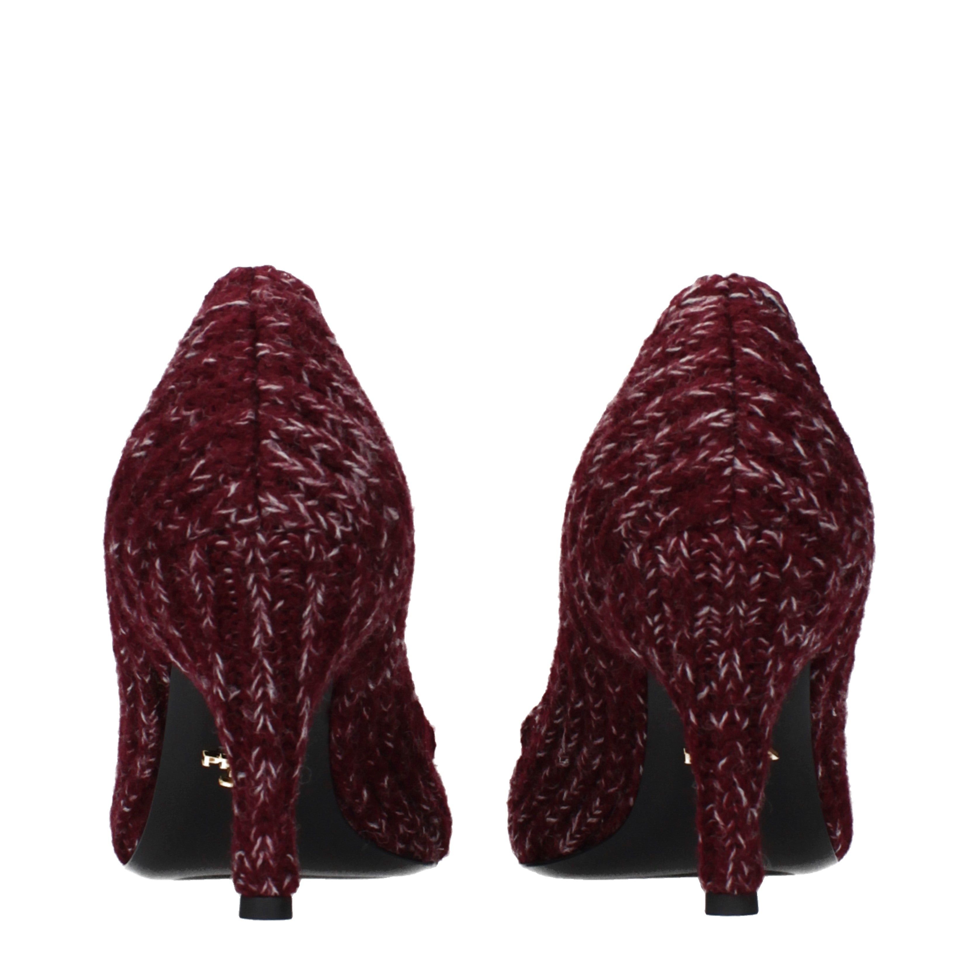 Prada Prada Pumps Women Fabric Red/Purple Size ONE SIZE - 5 Thumbnail