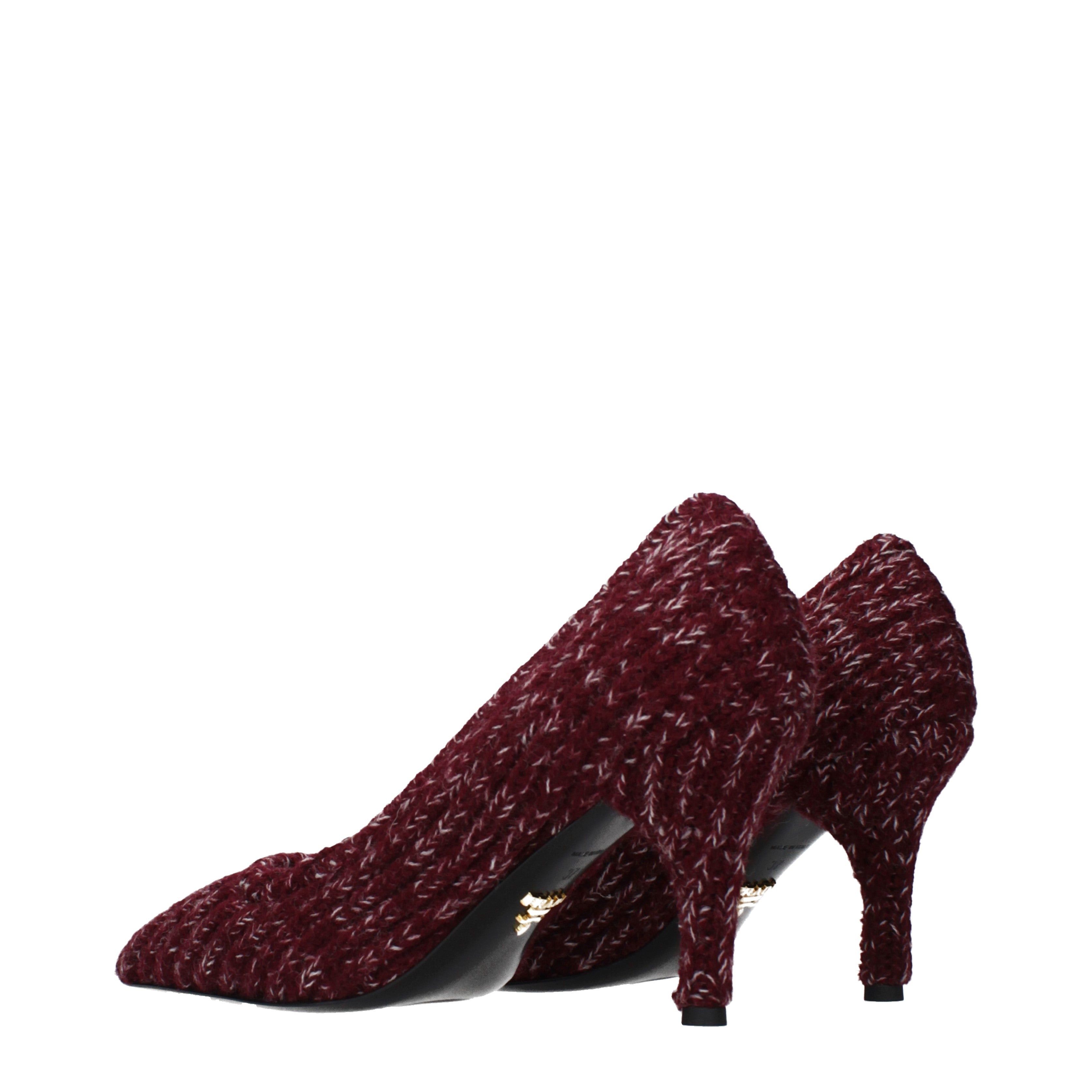 Prada Prada Pumps Women Fabric Red/Purple Size ONE SIZE - 4 Thumbnail