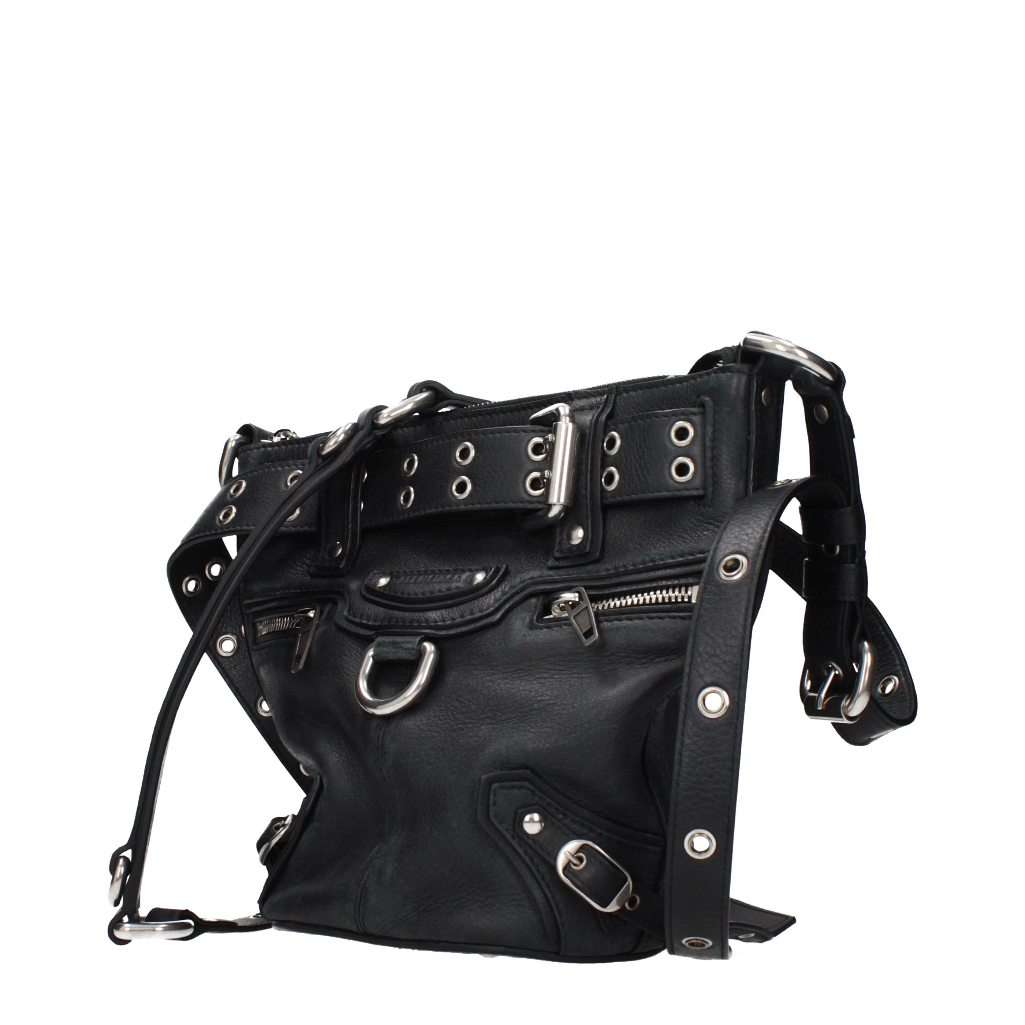 Balenciaga Balenciaga Crossbody Bags Women Leather Black Size ONE SIZE - 2 Thumbnail