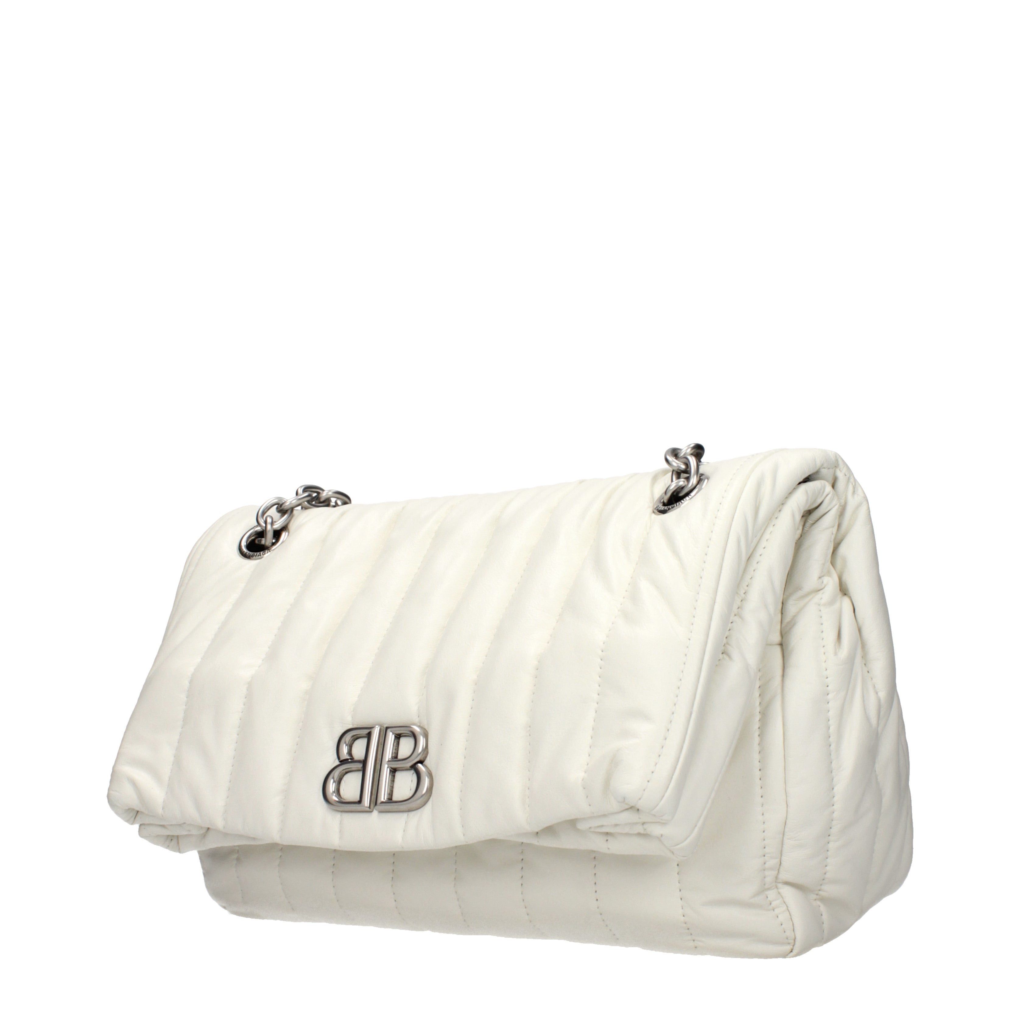 Balenciaga Balenciaga Shoulder Bags Women Leather White/Off White Size ONE SIZE - 2 Thumbnail