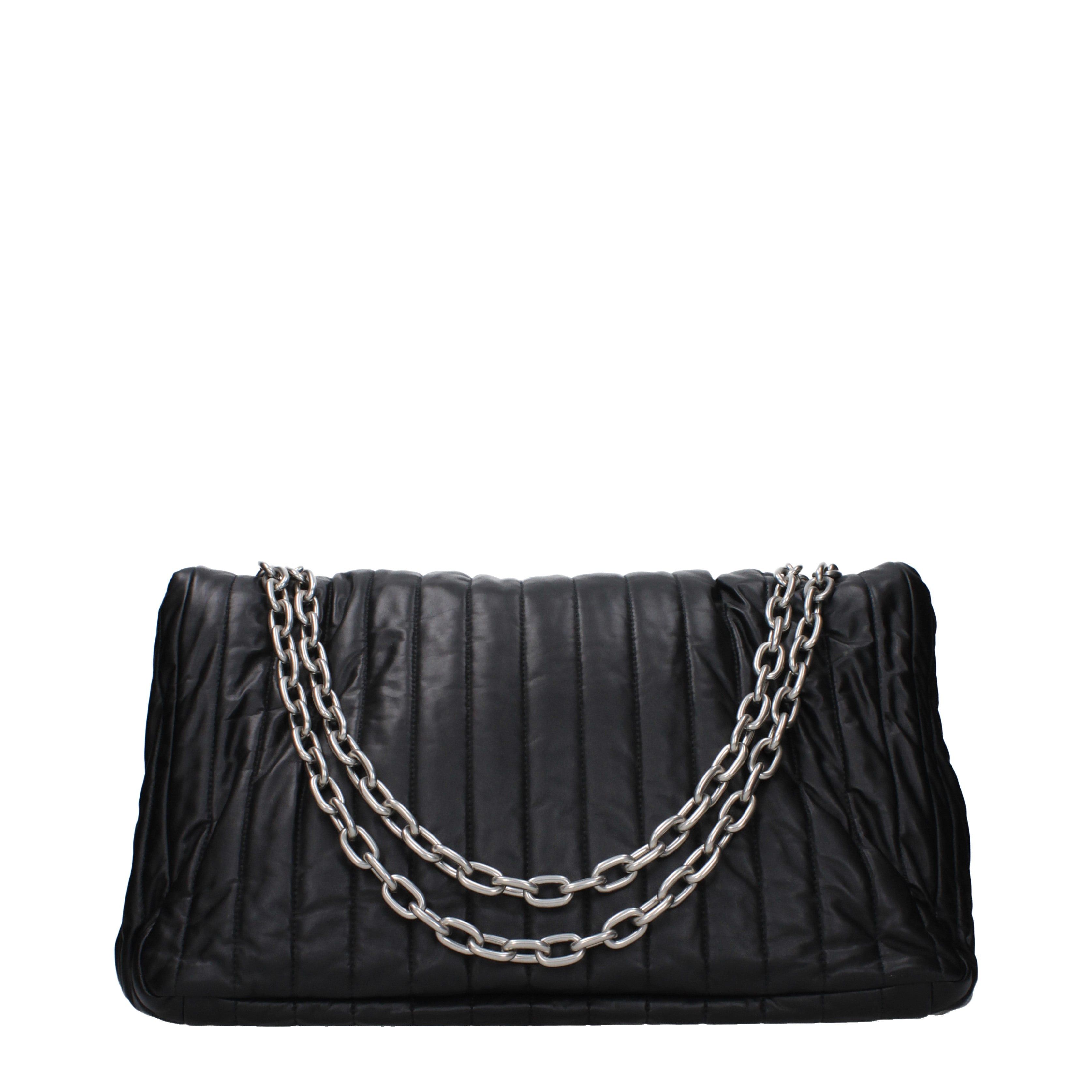 Balenciaga Balenciaga Shoulder Bags Women Leather Black Size ONE SIZE - 3 Thumbnail