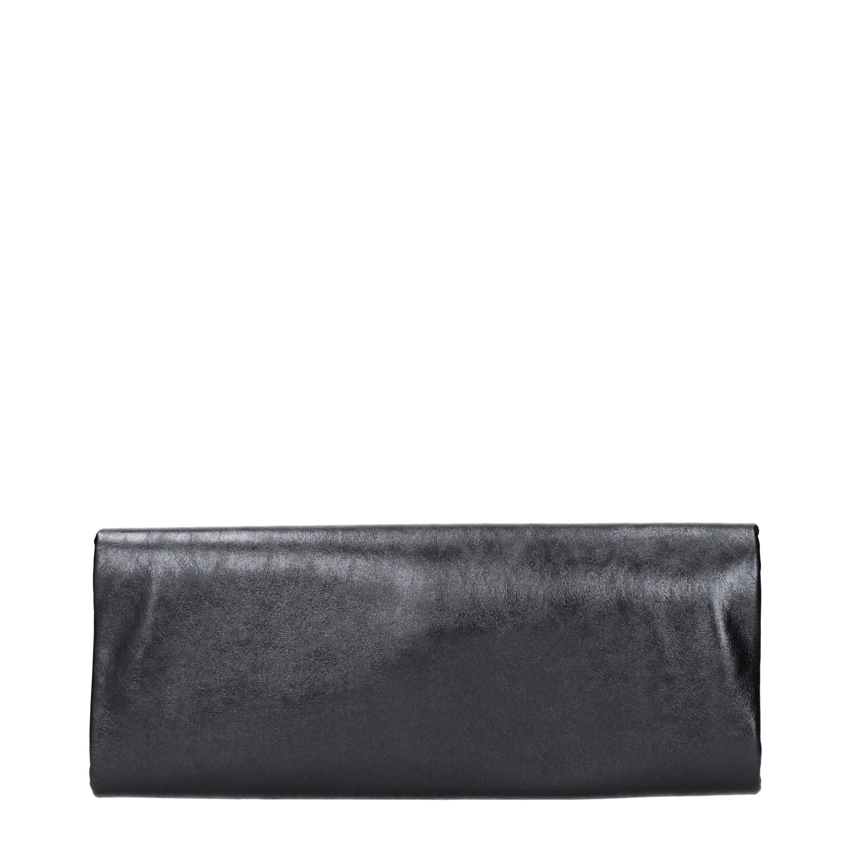 Balenciaga Balenciaga Clutches Women Leather Gray/Steel Size ONE SIZE - 3 Thumbnail