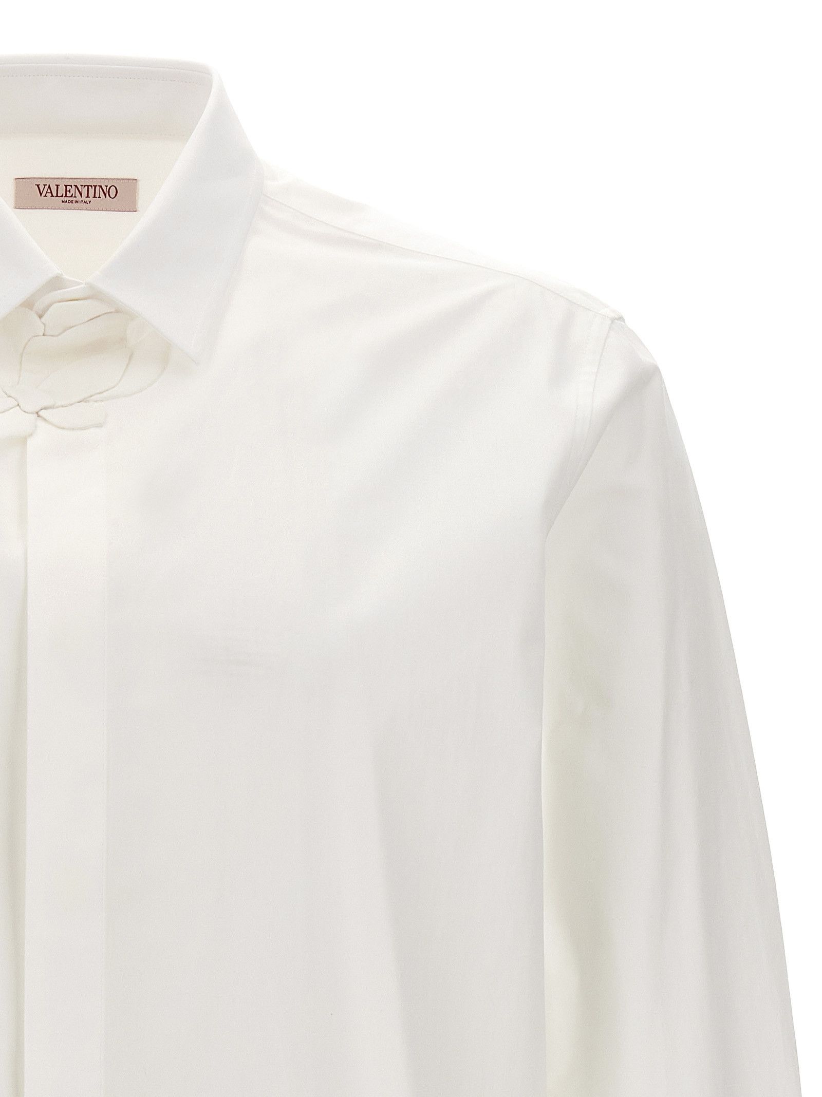 Valentino Valentino Shirt With Flower Patch Size US XS / EU 42 / 0 - 3 Thumbnail
