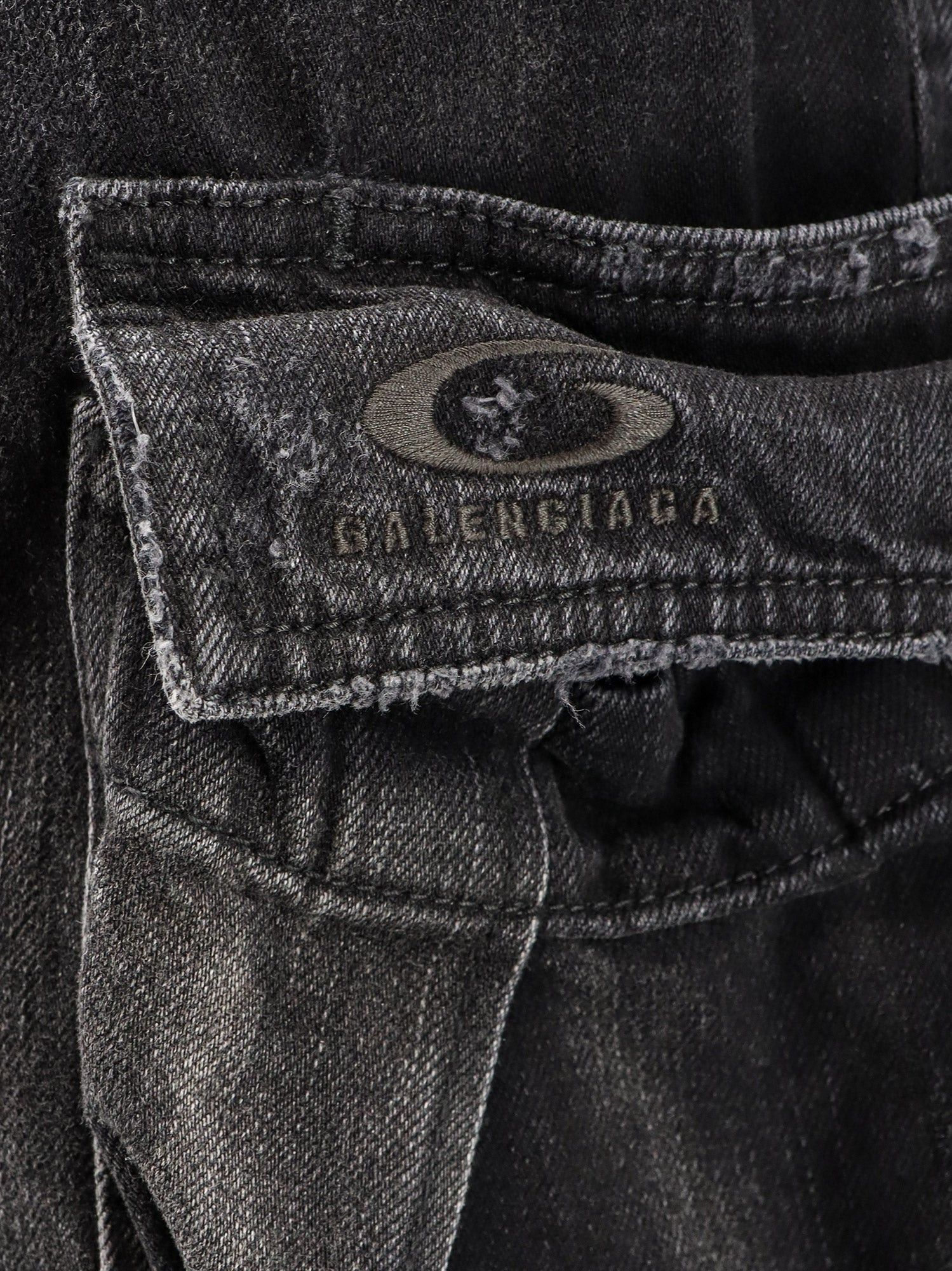 Balenciaga Cargo black denim trousers XS - USA Tariffs Included Size US 28 / EU 44 - 3 Thumbnail