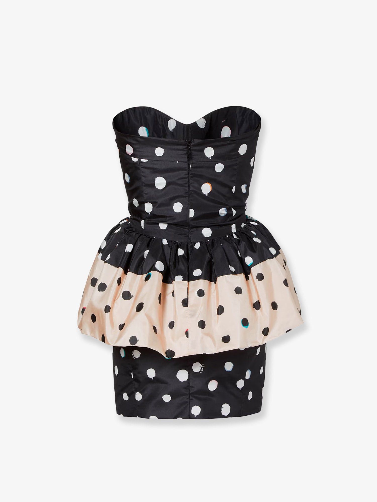 Fendi Falena Dots taffeta' bustier dress IT 42 - USA Tariffs Included Size M / US 6-8 / IT 42-44 - 2 Thumbnail