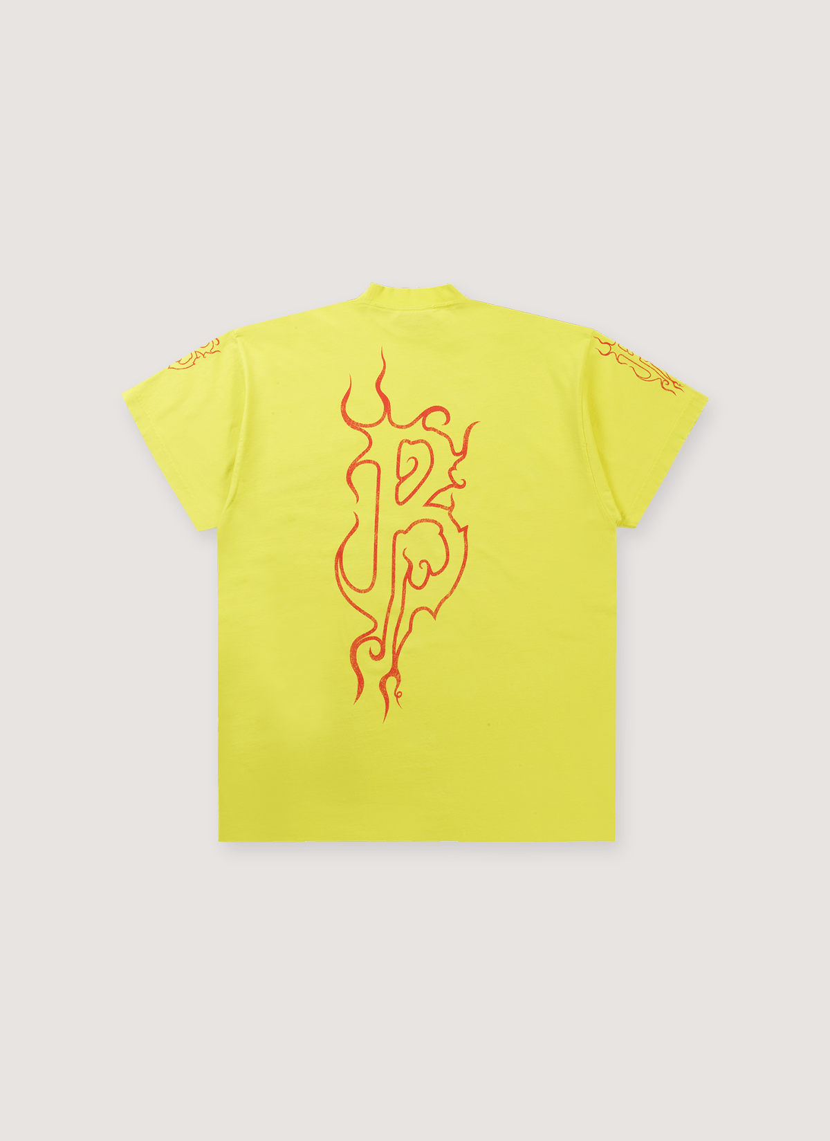 Balenciaga Darkwave Overd Tee Yellow Red Size US M / EU 48-50 / 2 - 2 Thumbnail
