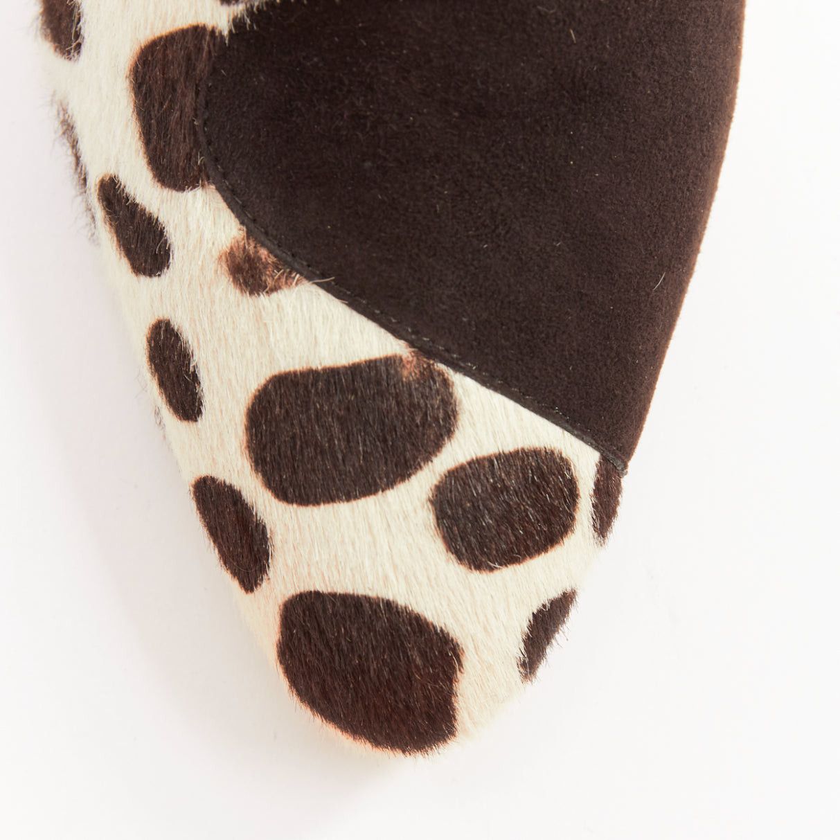 Brian Atwood BRIAN ATWOOD Camoscio brown suede calf hair multi animal print cut out booties EU38.5 Size US 8.5 / IT 38.5 - 6 Thumbnail