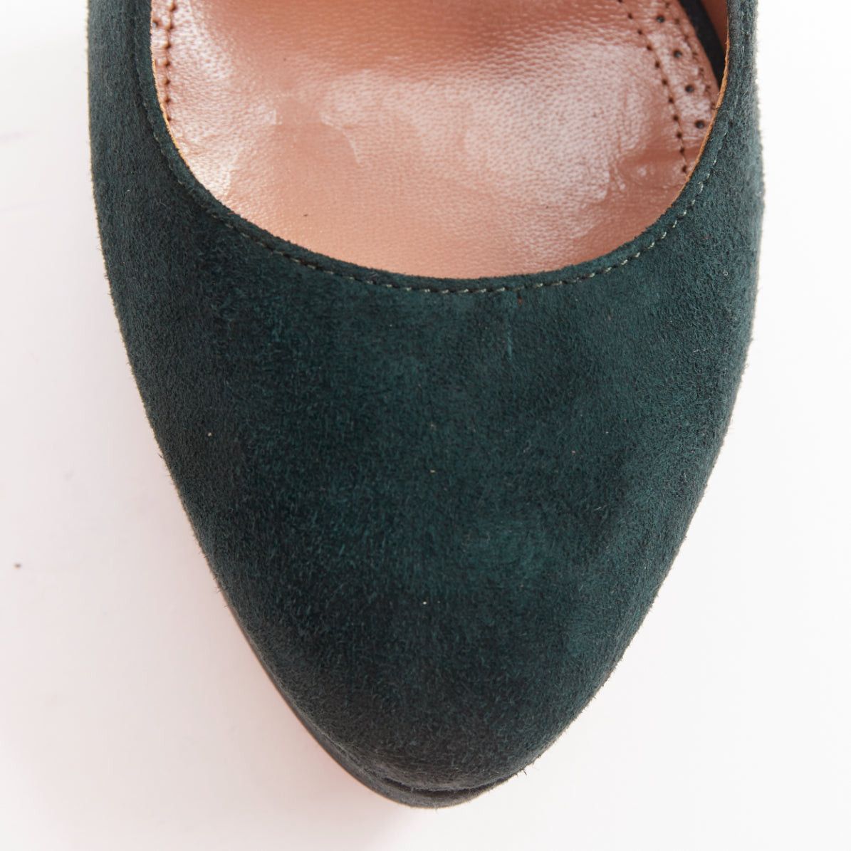 Alaia ALAIA forest green suede almond toe platform pumps EU37.5 Size US 7.5 / IT 37.5 - 6 Thumbnail