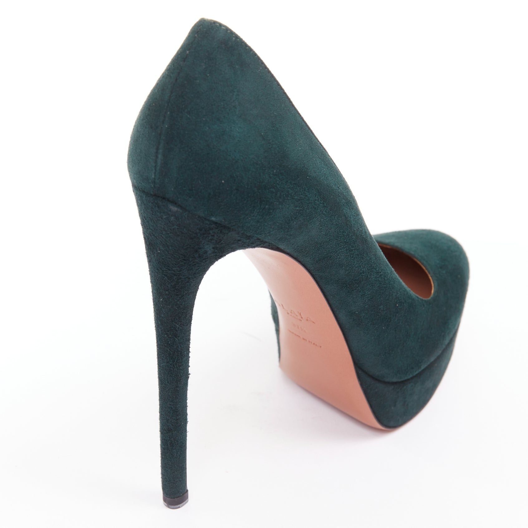 Alaia ALAIA forest green suede almond toe platform pumps EU37.5 Size US 7.5 / IT 37.5 - 8 Thumbnail