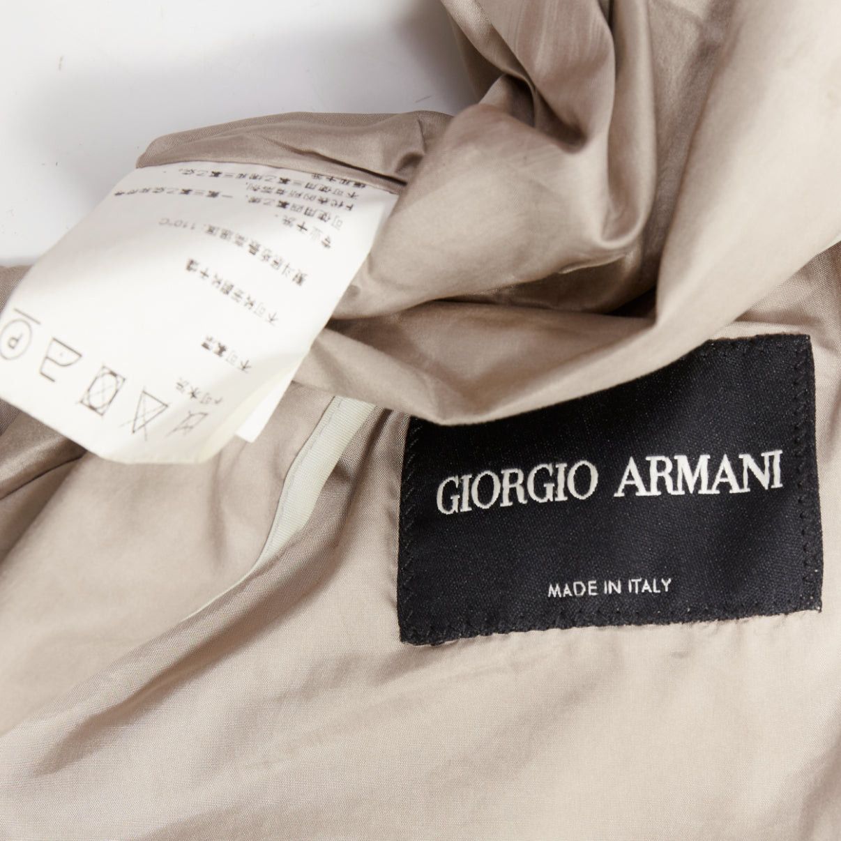 Giorgio Armani GIORGIO ARMANI champagne silver technical zip up blouson bomber jacket IT48 M Size US M / EU 48-50 / 2 - 10 Thumbnail