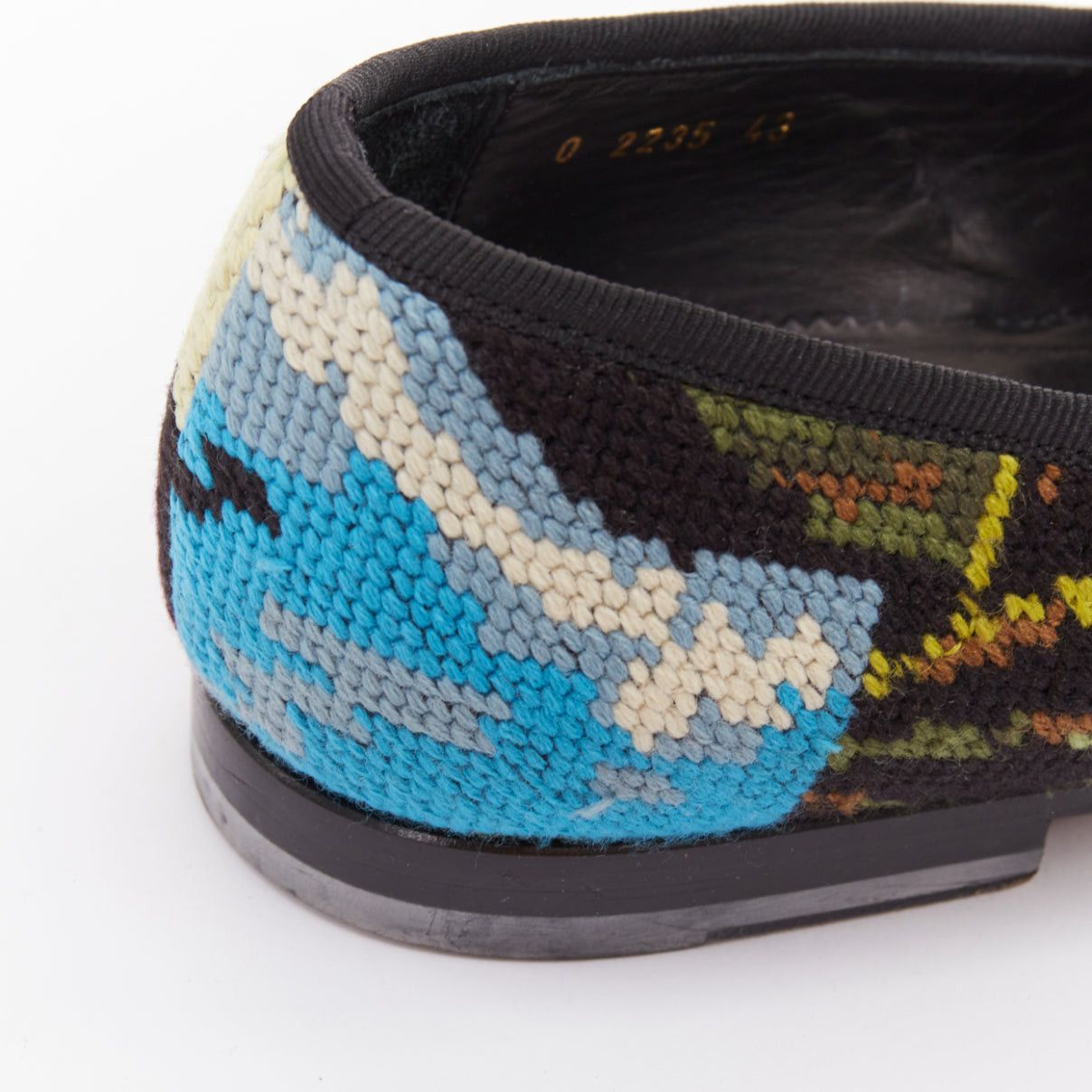 Alexander McQueen ALEXANDER MCQUEEN 2012 floral needlepoint textile evening slipper loafers EU43 Size US 10 / EU 43 - 8 Thumbnail