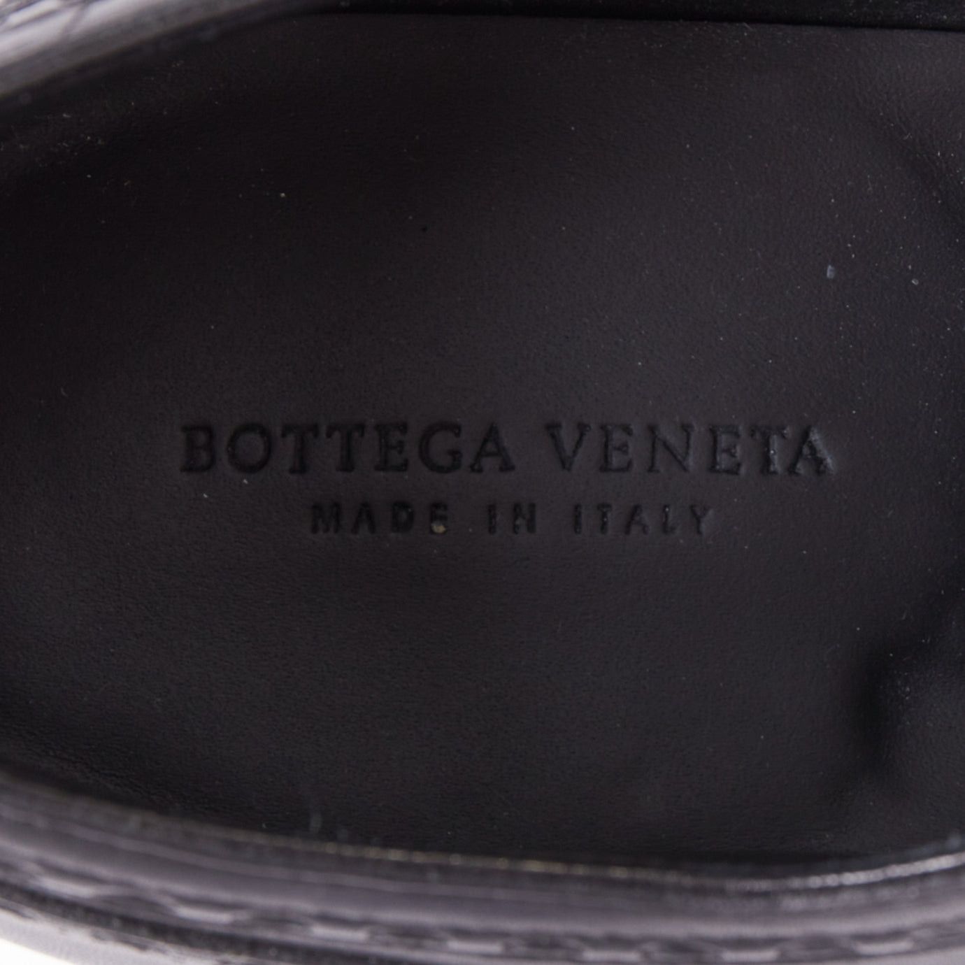 Bottega Veneta BOTTEGA VENETA black leather white midsoles perforated platform brogue shoes EU43 Size US 10 / EU 43 - 9 Thumbnail